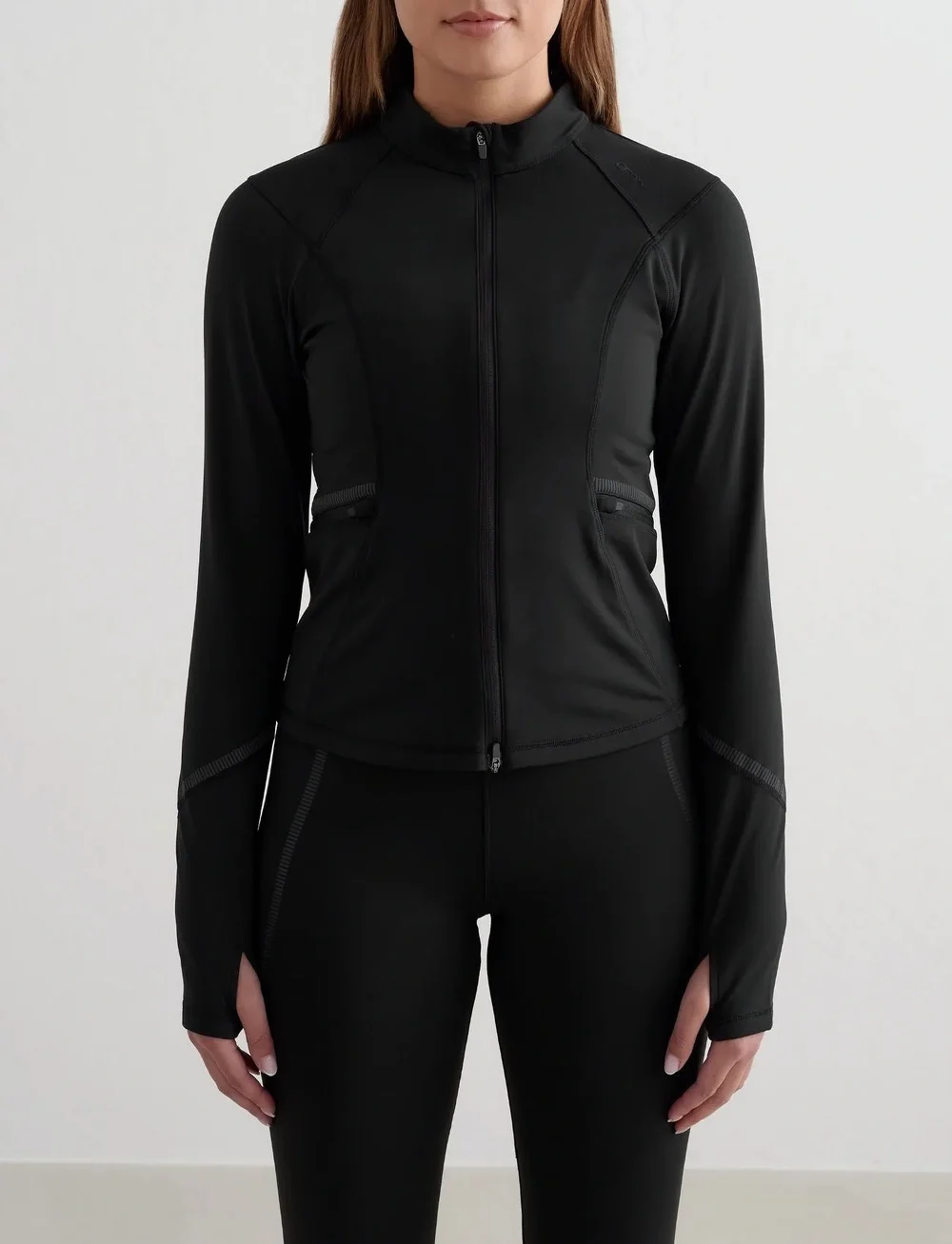 aim´n - Reflective Warming Zip Jacket - dressipluusid - black - 0