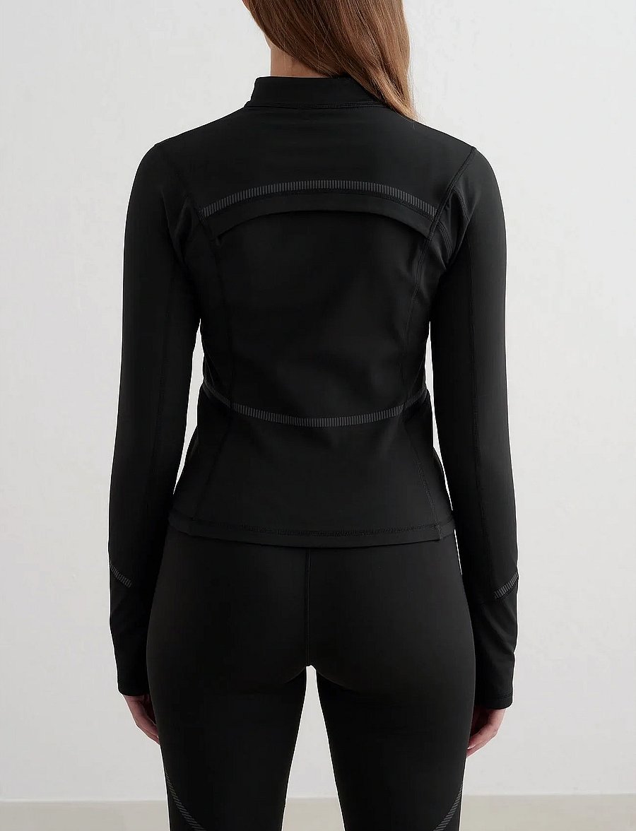 aim´n - Reflective Warming Zip Jacket - dressipluusid - black - 3