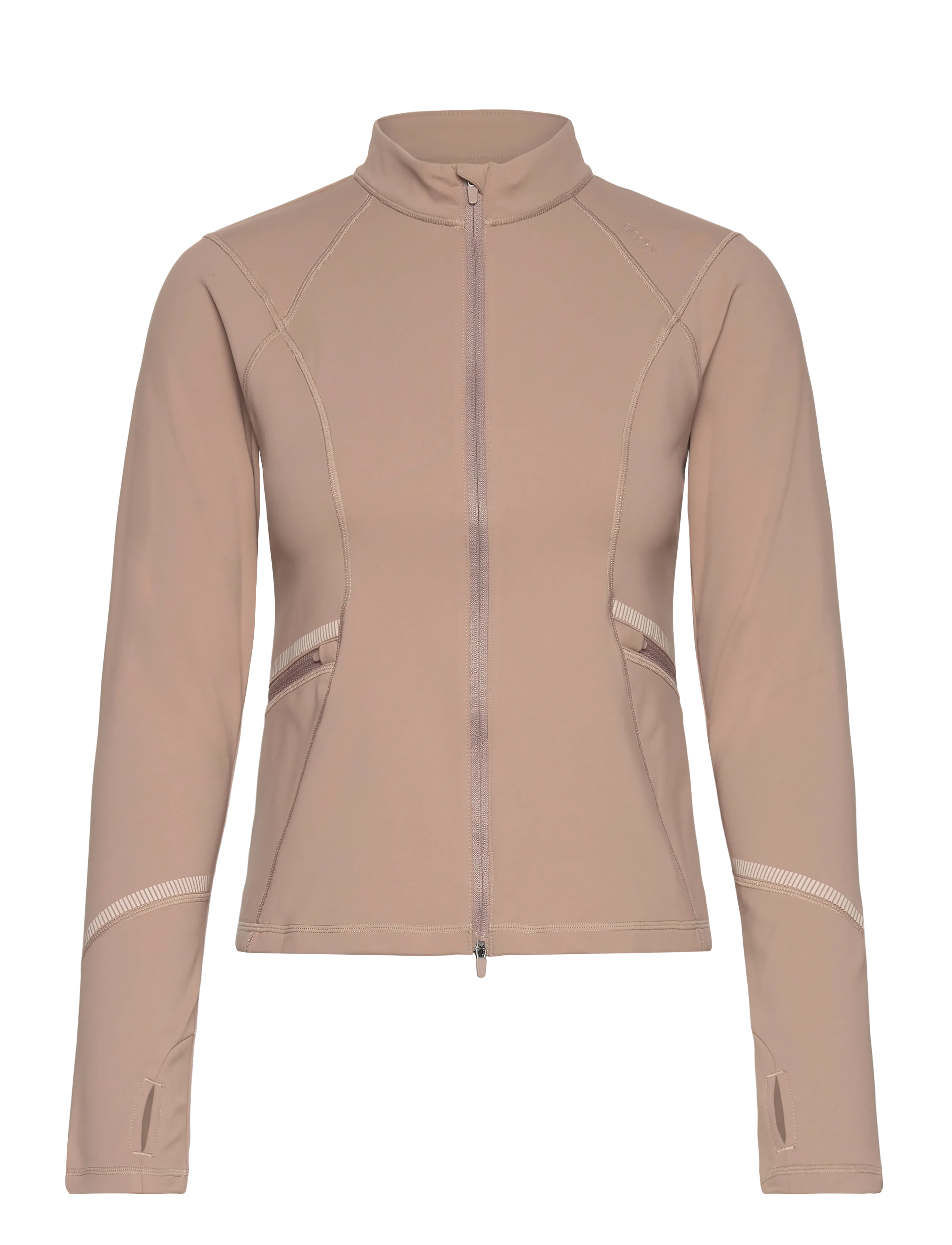 aim´n Reflective Warming Zip Jacket - Tøj - ESPRESSO / beige