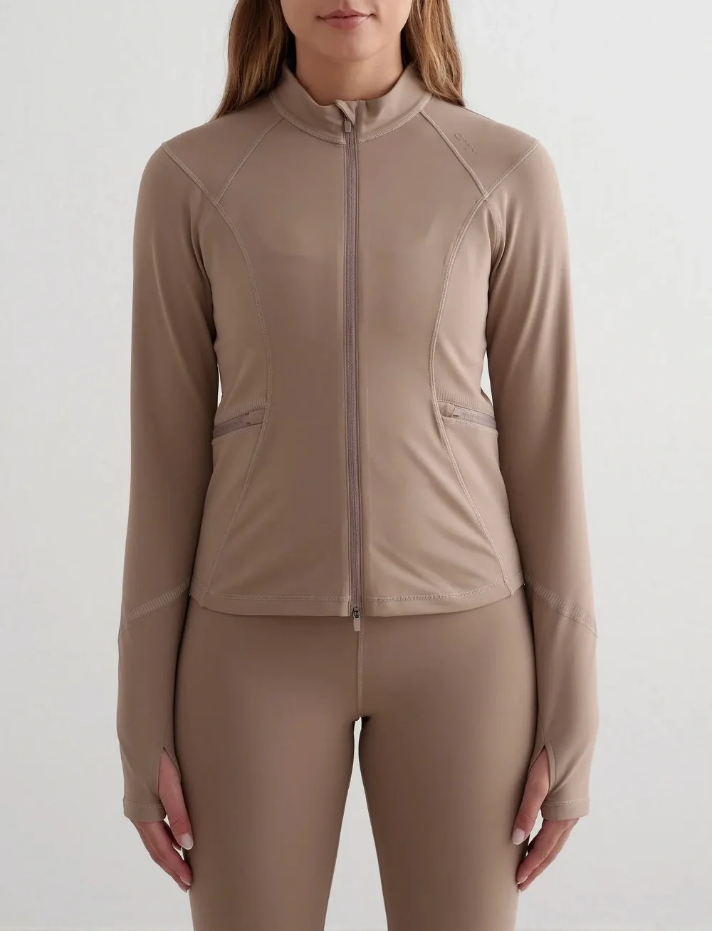 aim´n - Reflective Warming Zip Jacket - tops - espresso - 0