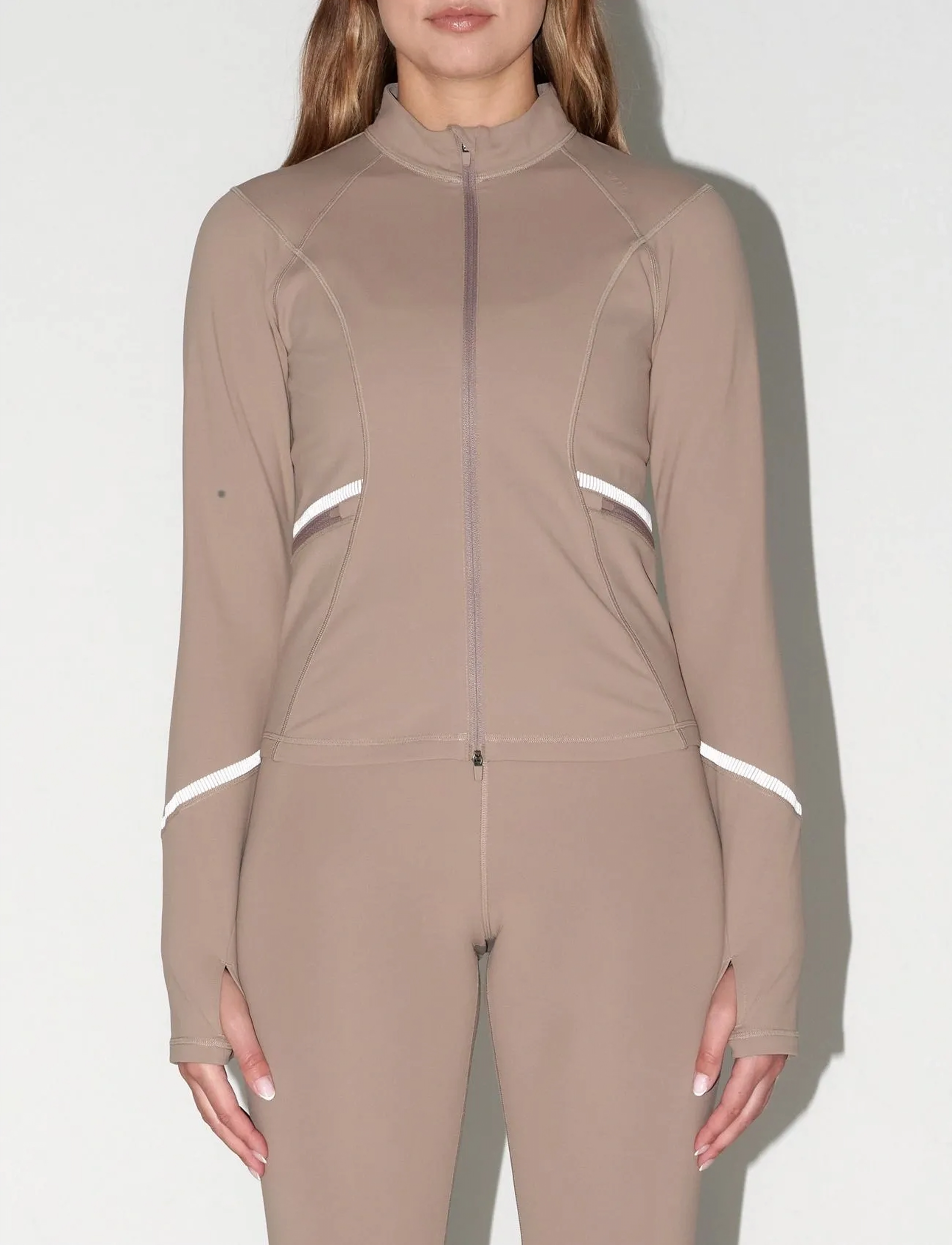 aim´n - Reflective Warming Zip Jacket - sweatshirts - espresso - 4