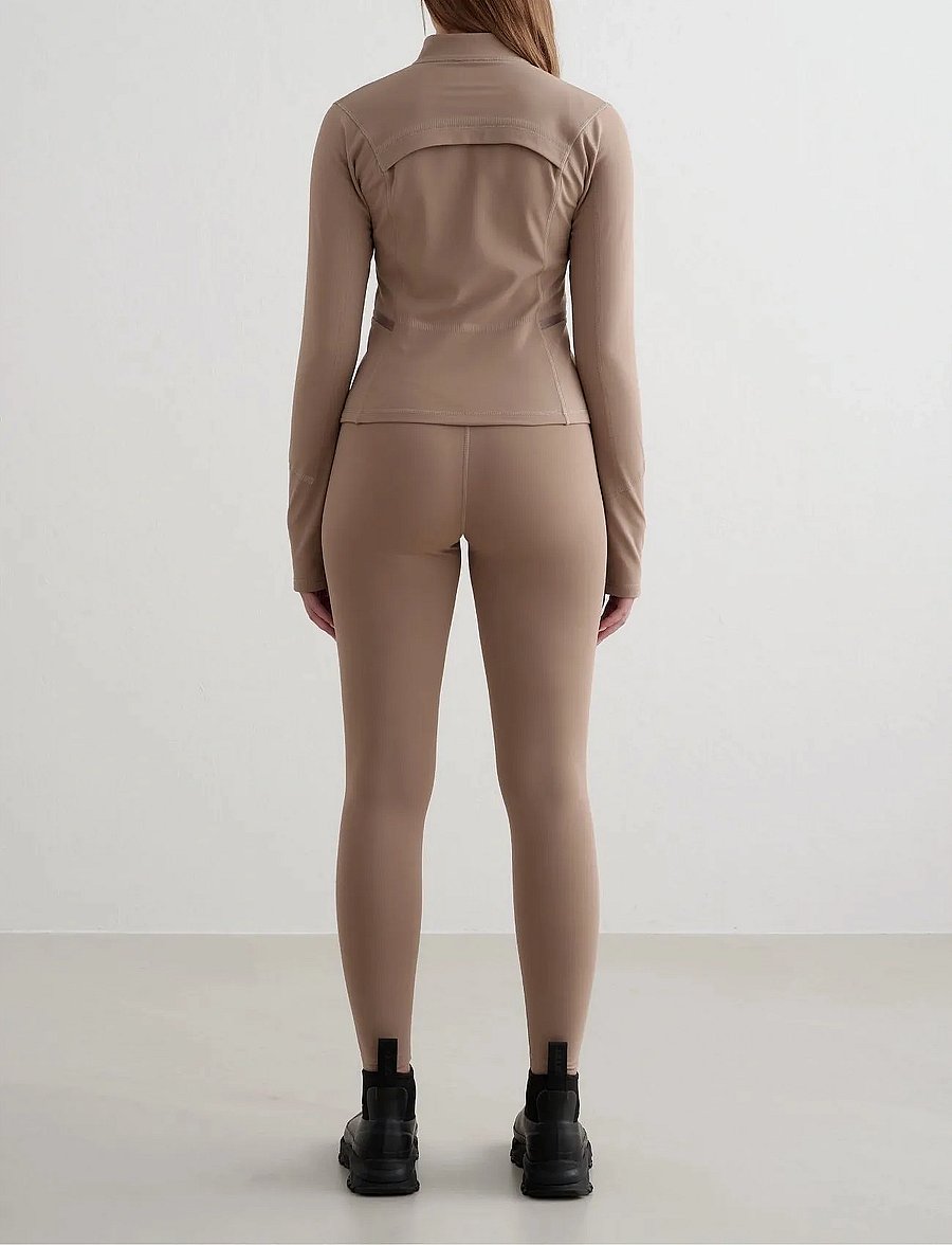 aim´n - Reflective Warming Zip Jacket - sweatshirts - espresso - 5
