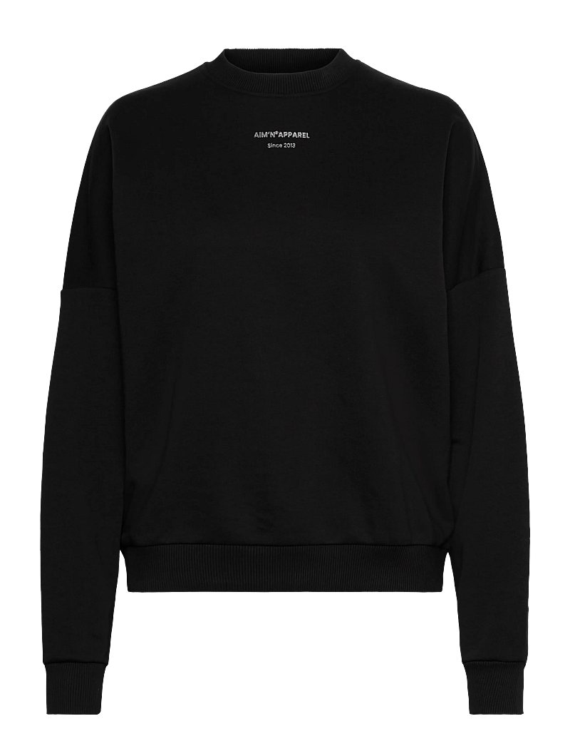 aim´n - Apparel Terry Sweatshirt - megztiniai ir džemperiai - black - 1