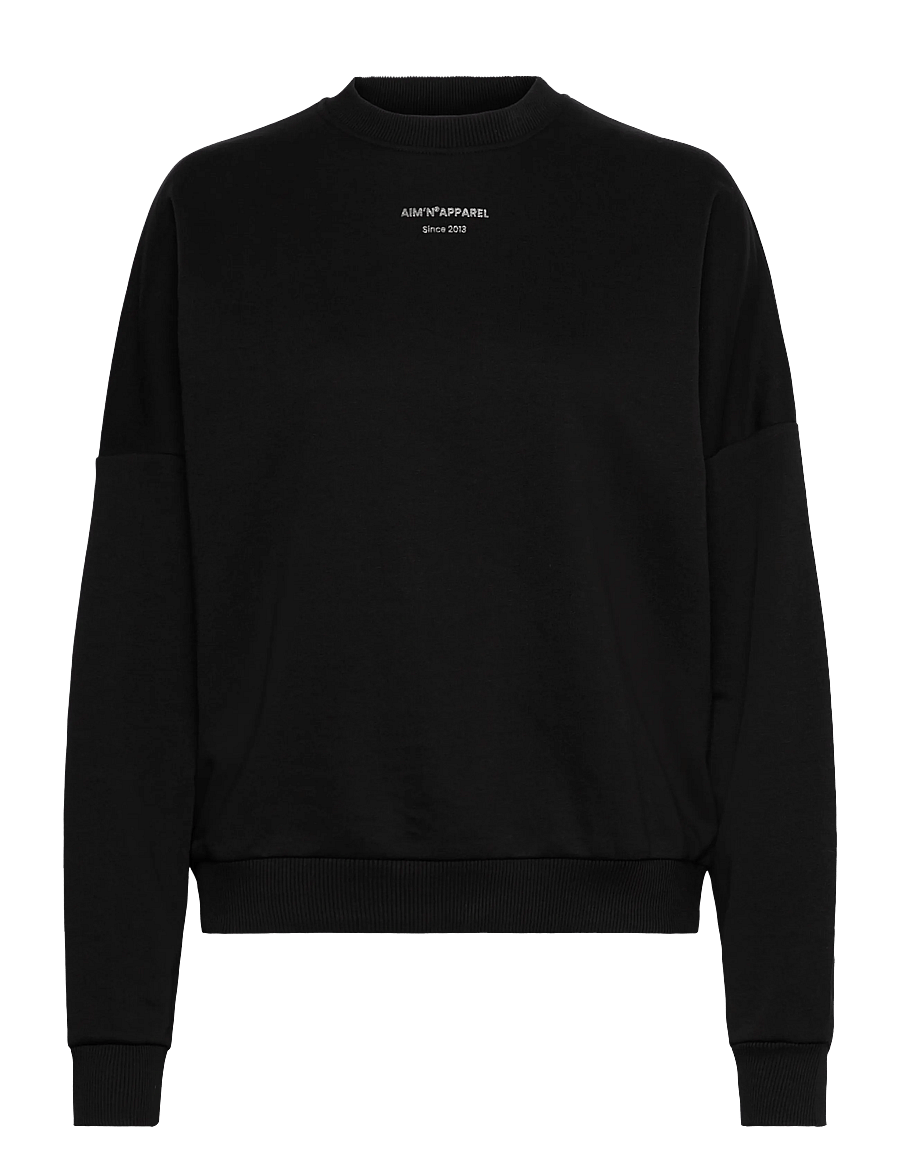 aim´n - Apparel Terry Sweatshirt - sporta džemperi - black - 1