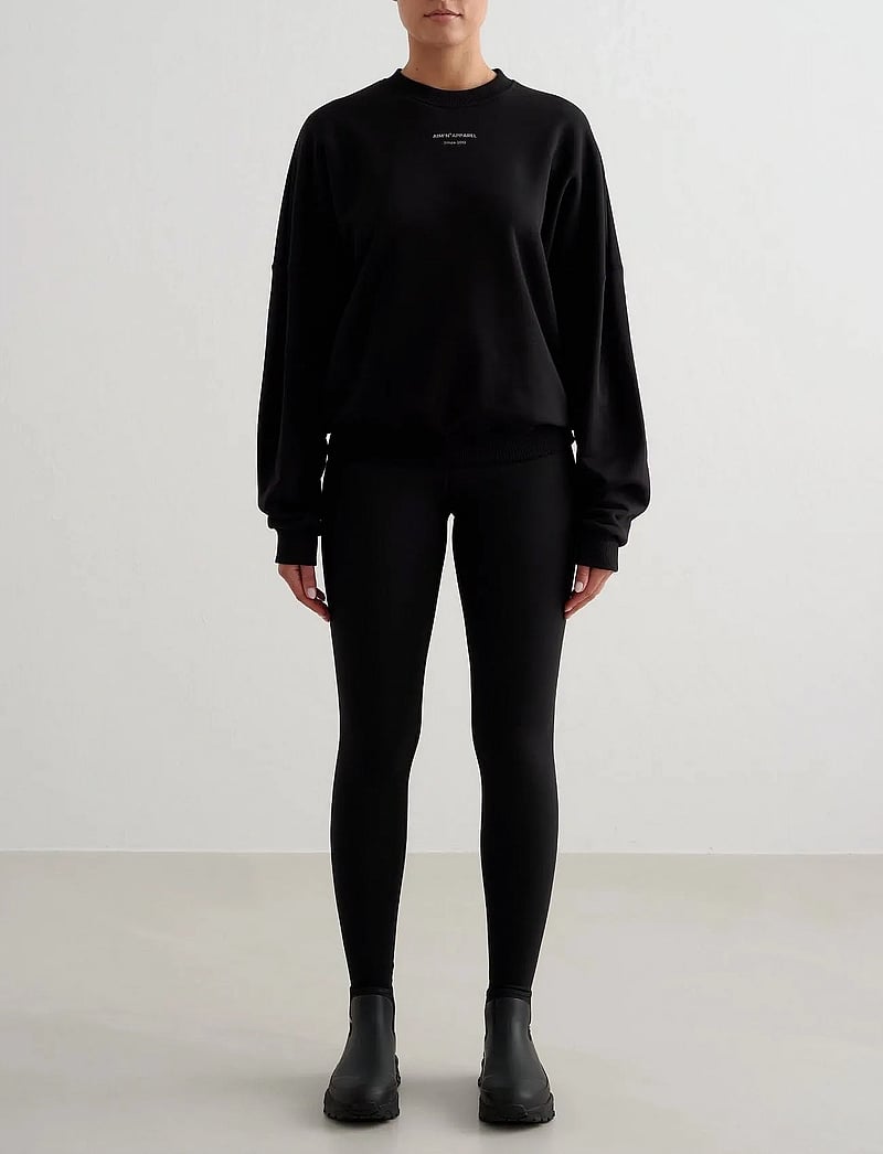 aim´n - Apparel Terry Sweatshirt - megztiniai ir džemperiai - black - 4