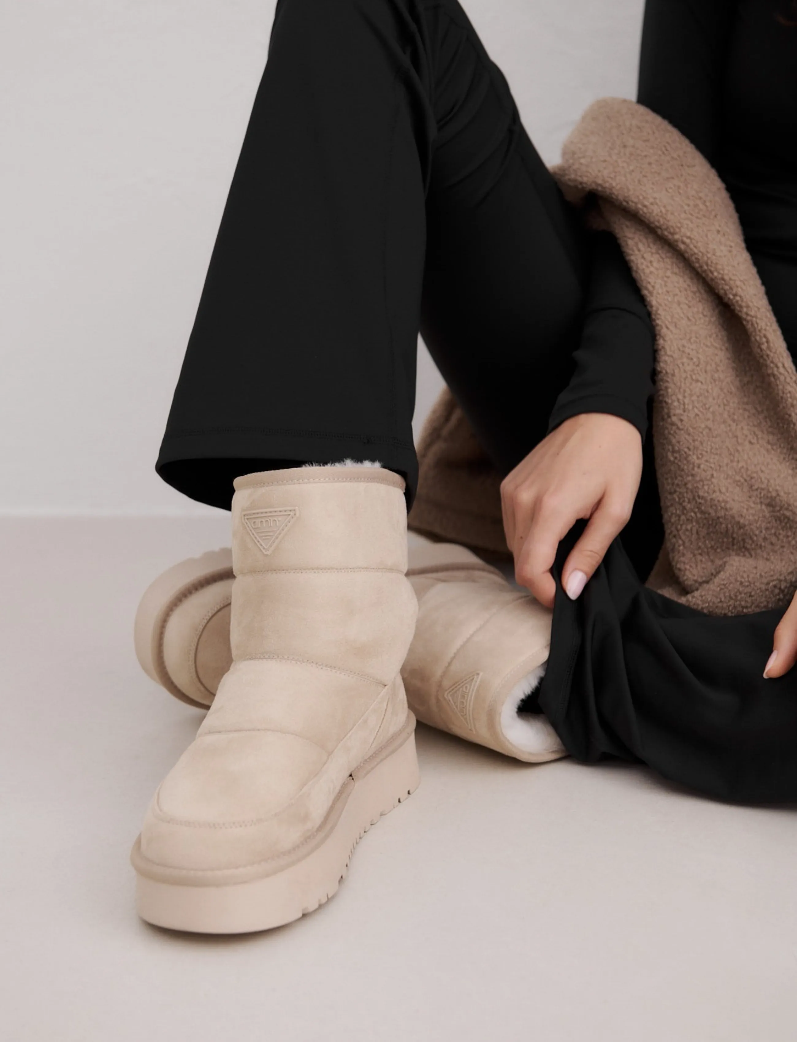 aim´n Wool Winter Boot - Visa allt - CAFE AU LAIT / beige