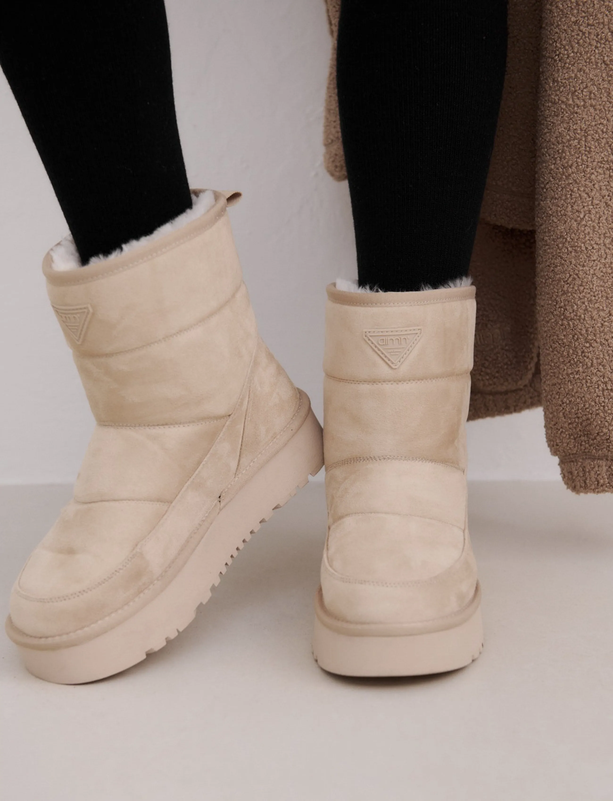 aim´n - Wool Winter Boot - vinterkängor - cafe au lait - 5