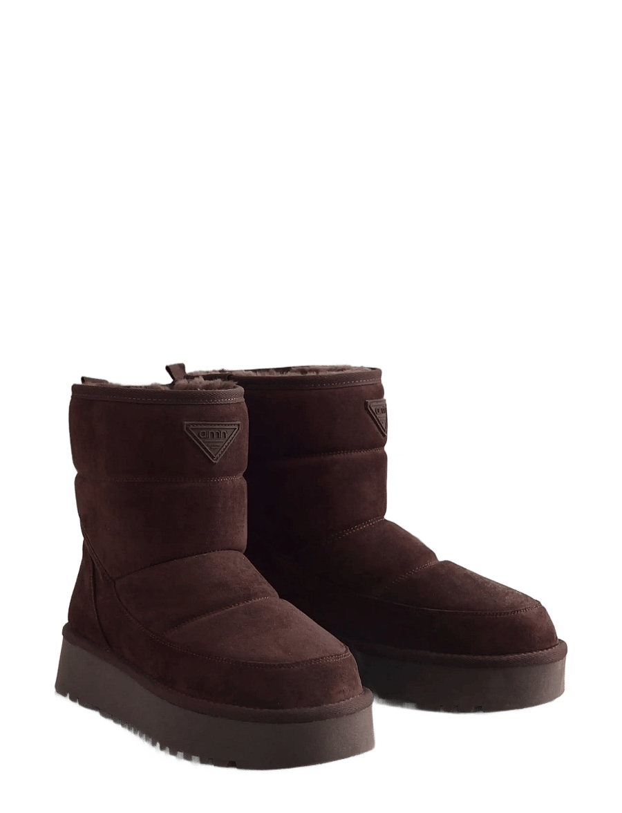 aim´n - Wool Winter Boot - vinterkängor - chocolate - 1
