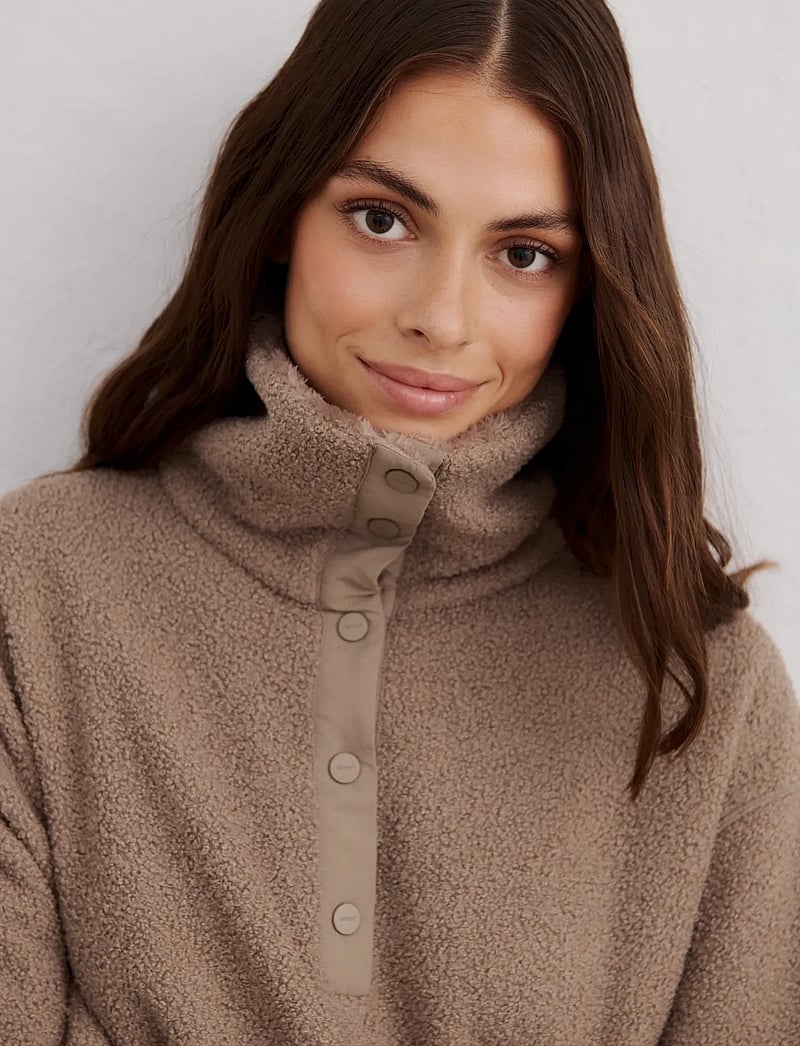 aim´n - Polar Fleece Long Sleeve - espresso - 0