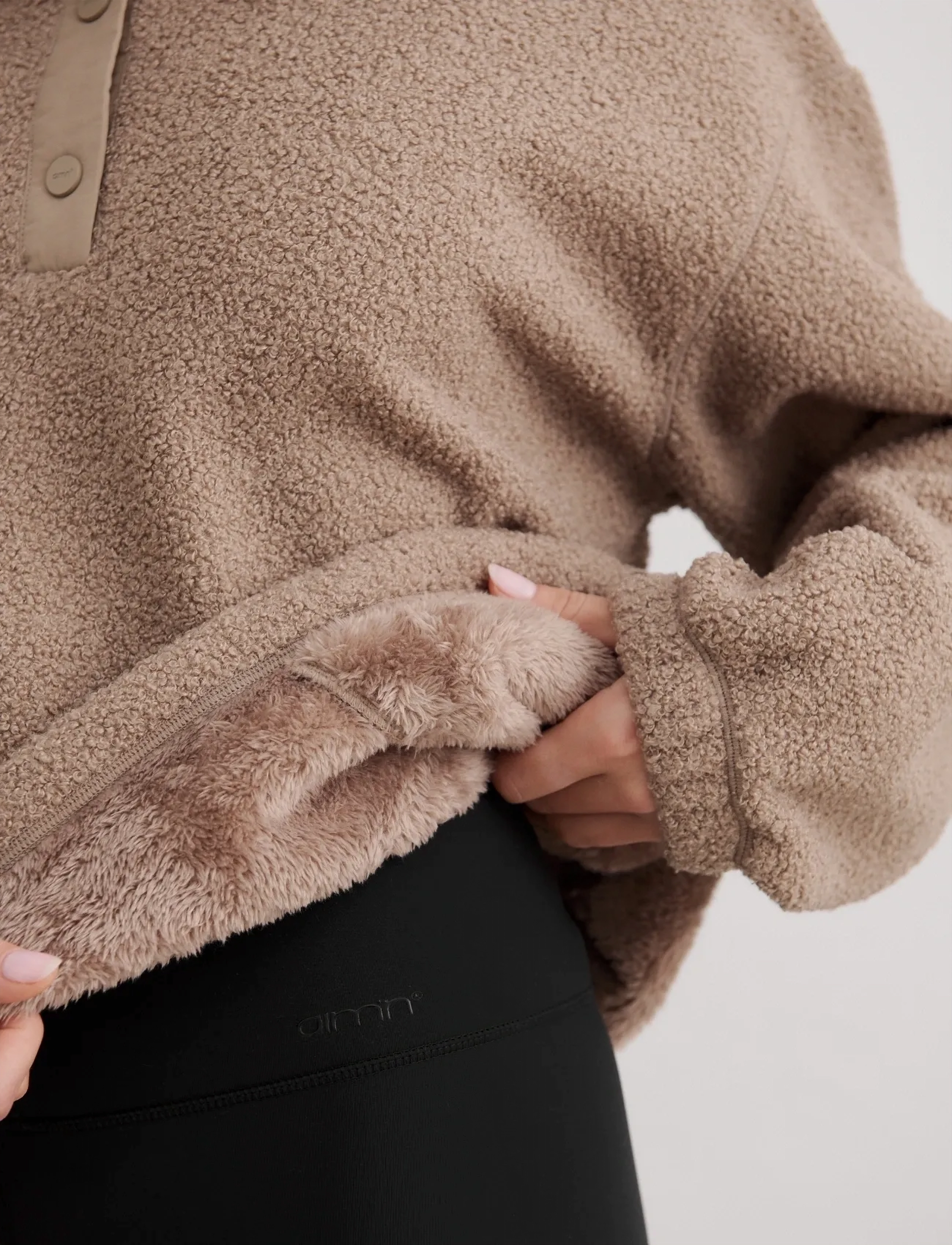 aim´n - Polar Fleece Long Sleeve - espresso - 5