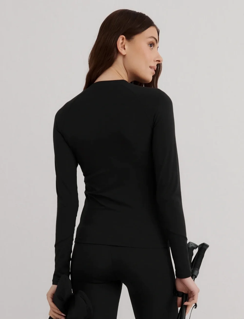 aim´n - Baselayer Long Sleeve - aluskihina kantavad alussärgid - black - 4