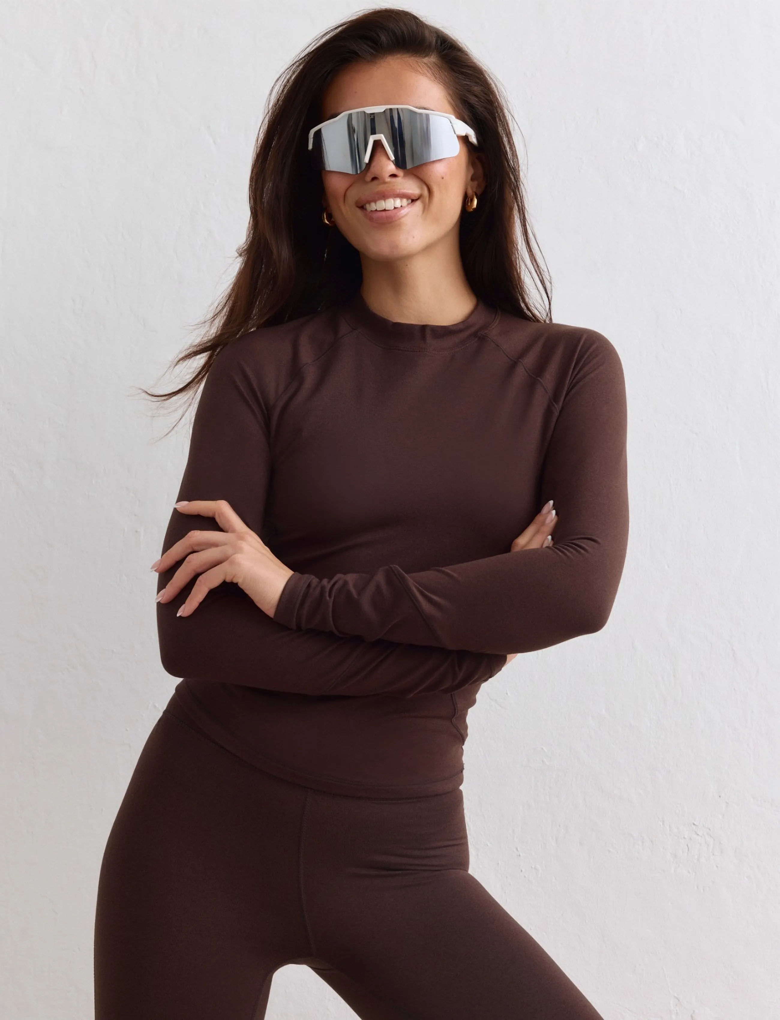 aim´n - Baselayer Long Sleeve - funktionsunterwäsche - oberteile - chocolate - 4