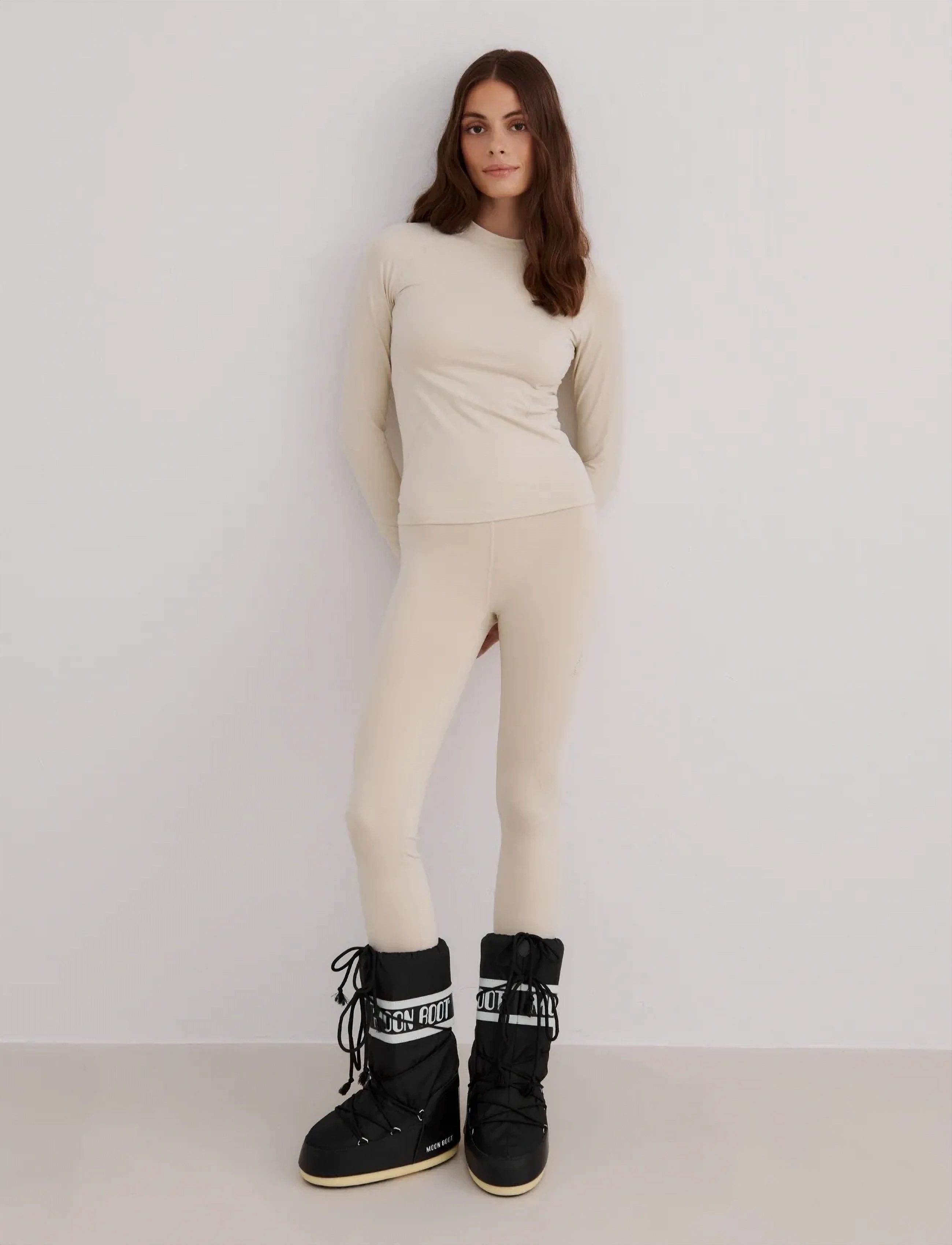 aim ́n Baselayer Leggings, M, Cream, Sport Base Layers > Sport Base Layer Underdele, Dame