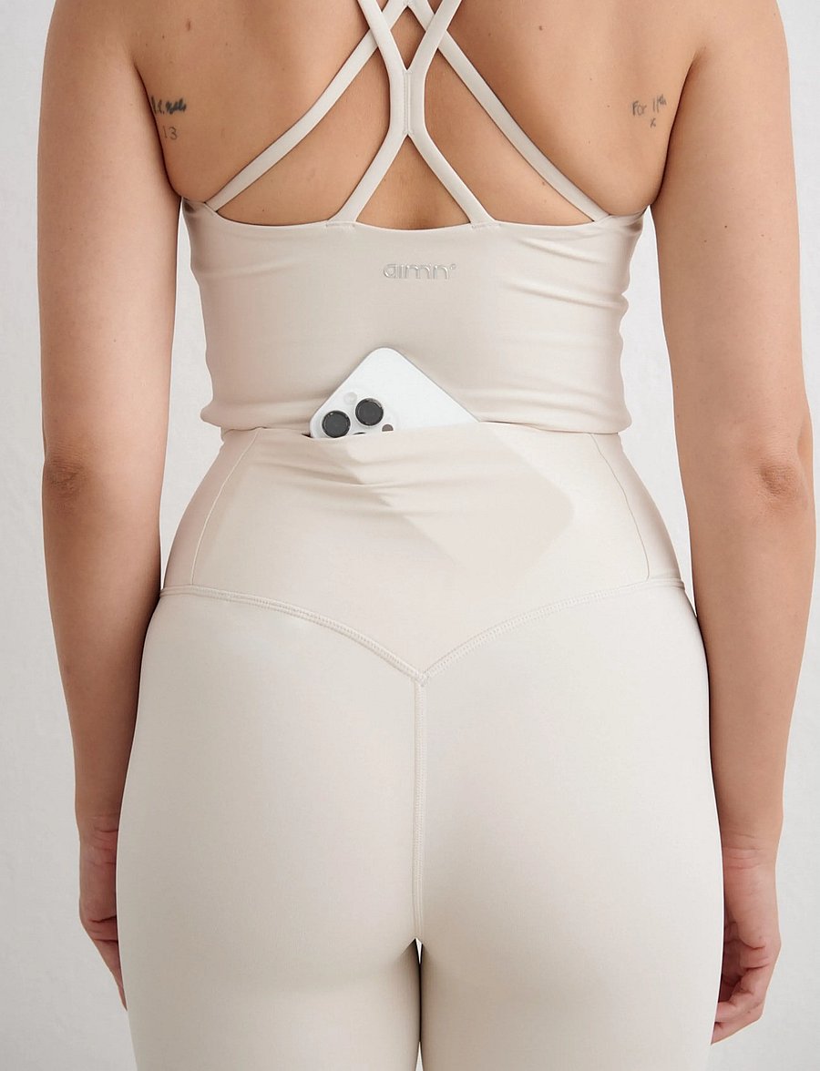aim´n - Sculpting Fit Tights - training tights - sand - 5