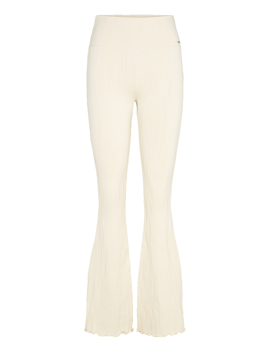 aim´n - Tulip Flare Tights - full längd - almond white - 1