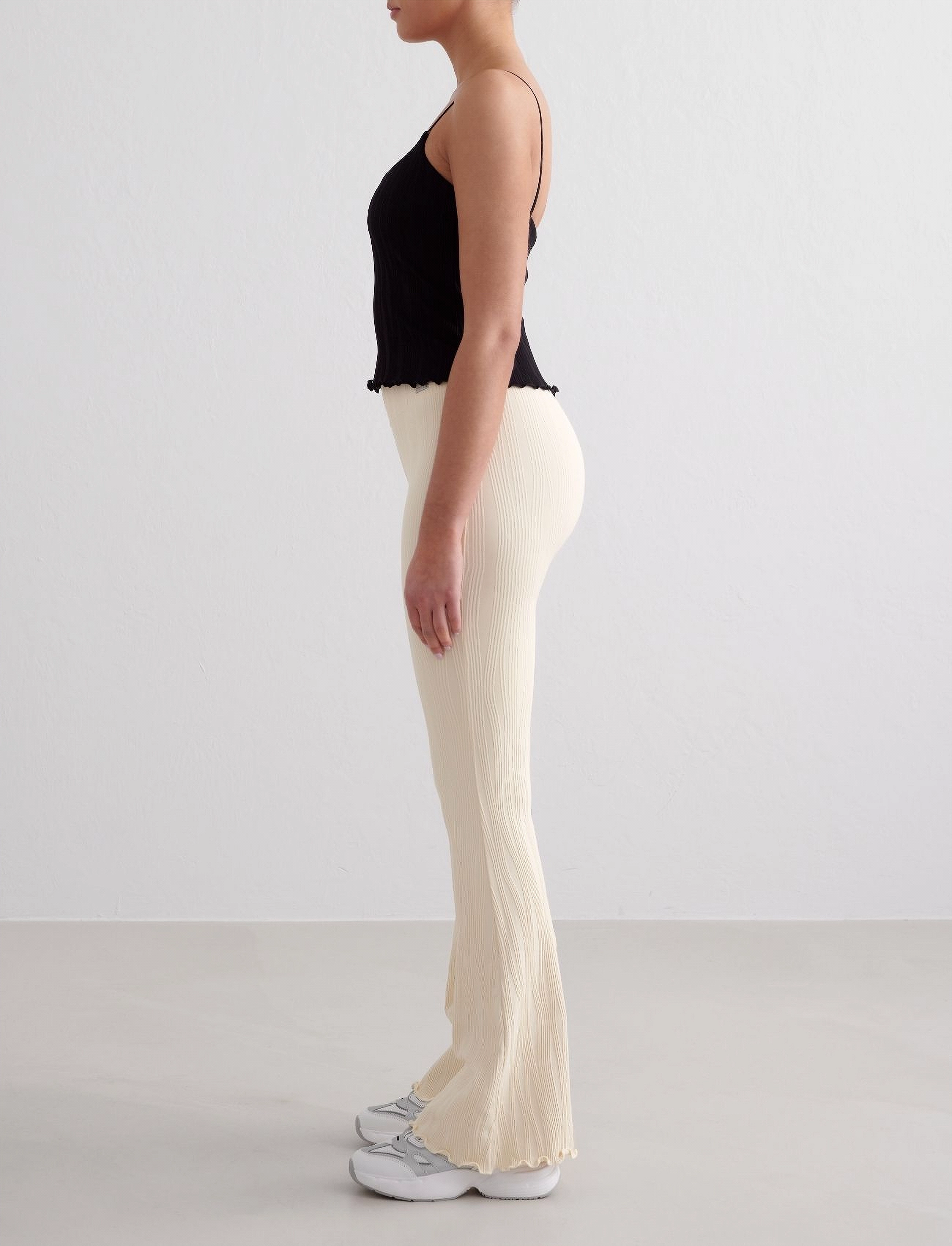 aim´n - Tulip Flare Tights - full längd - almond white - 4