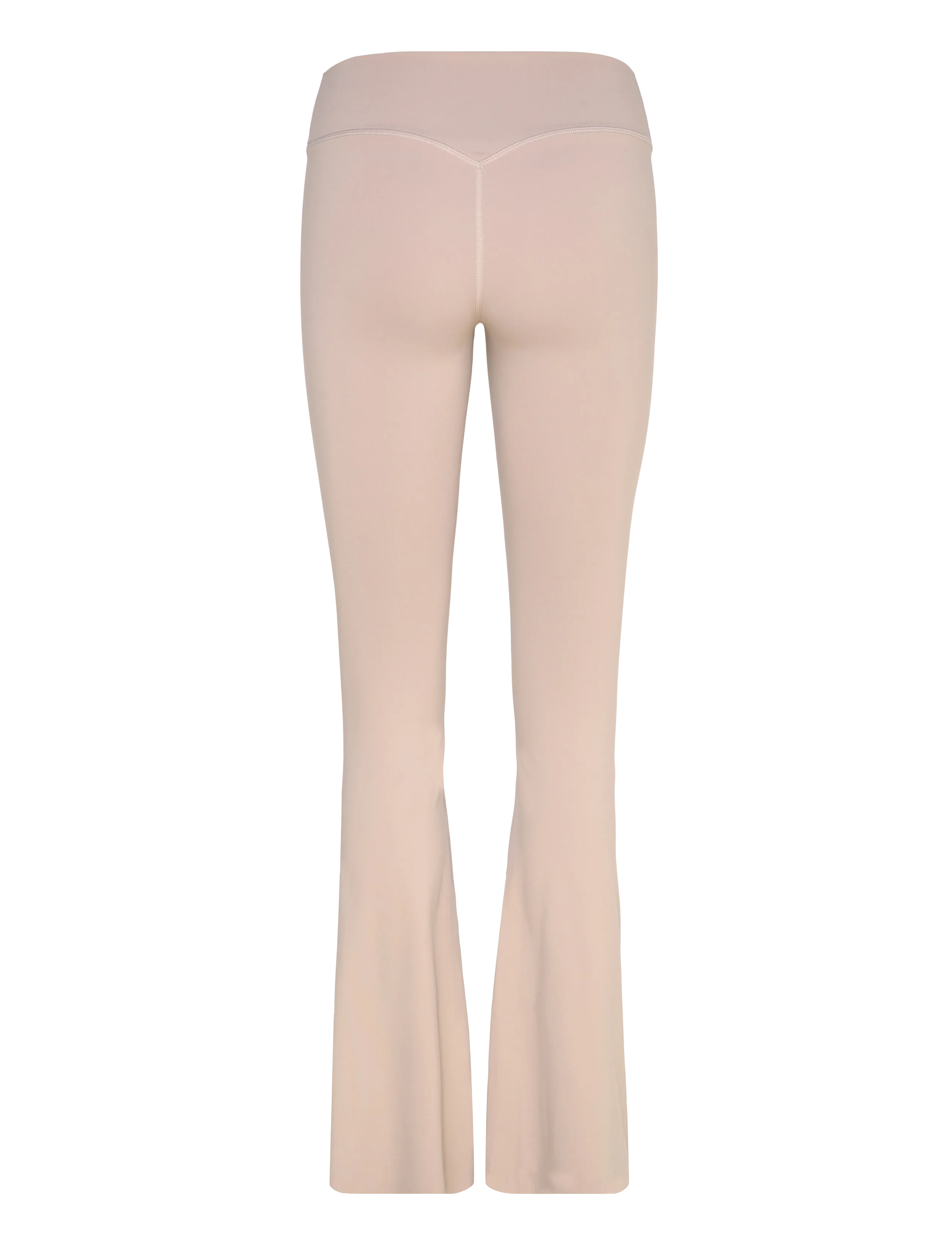 aim´n - Sense Regular Waist Flare Tights - full längd - dark clay - 2