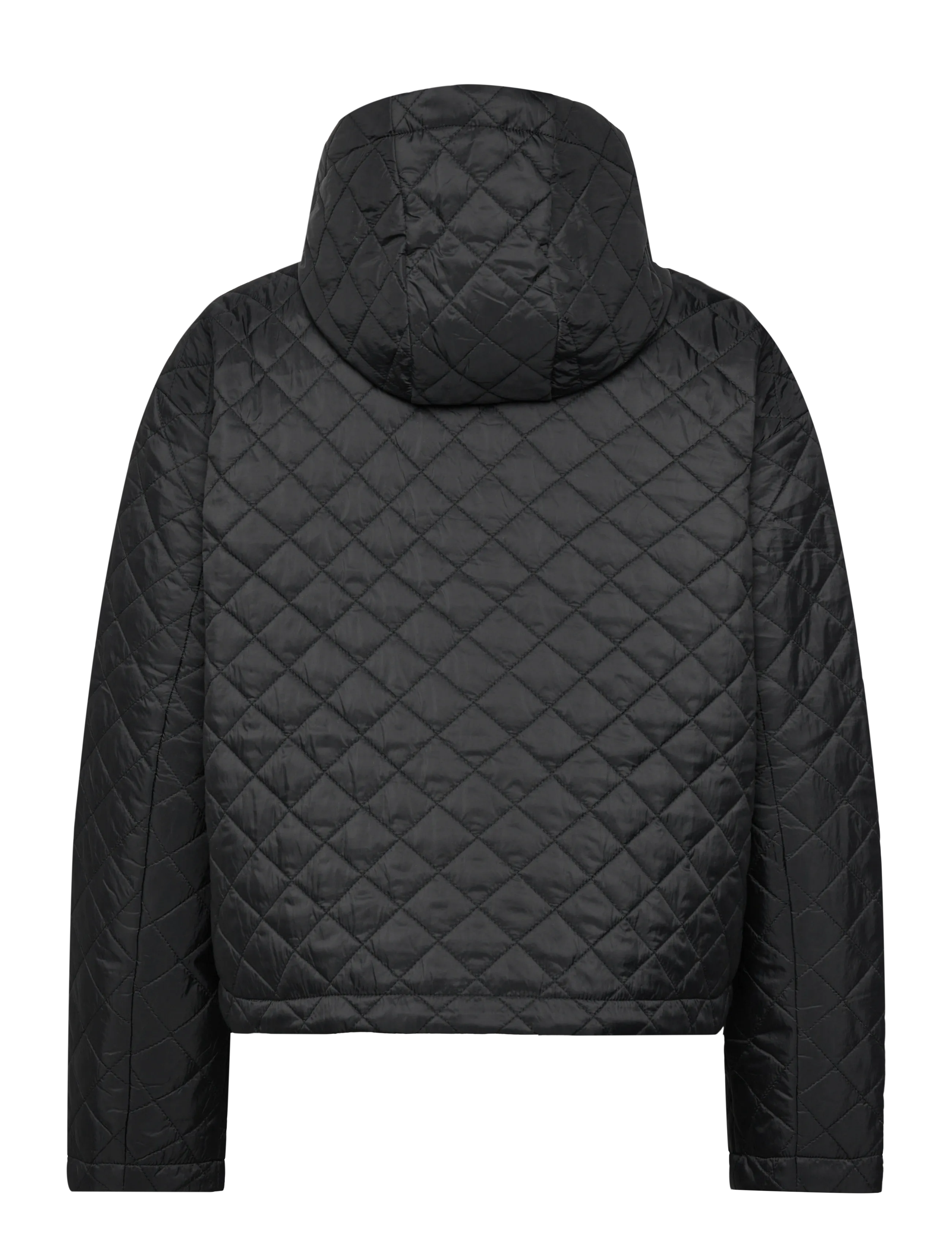 aim´n - Cropped Quilted Anorak - anorak stila jakas - black - 2