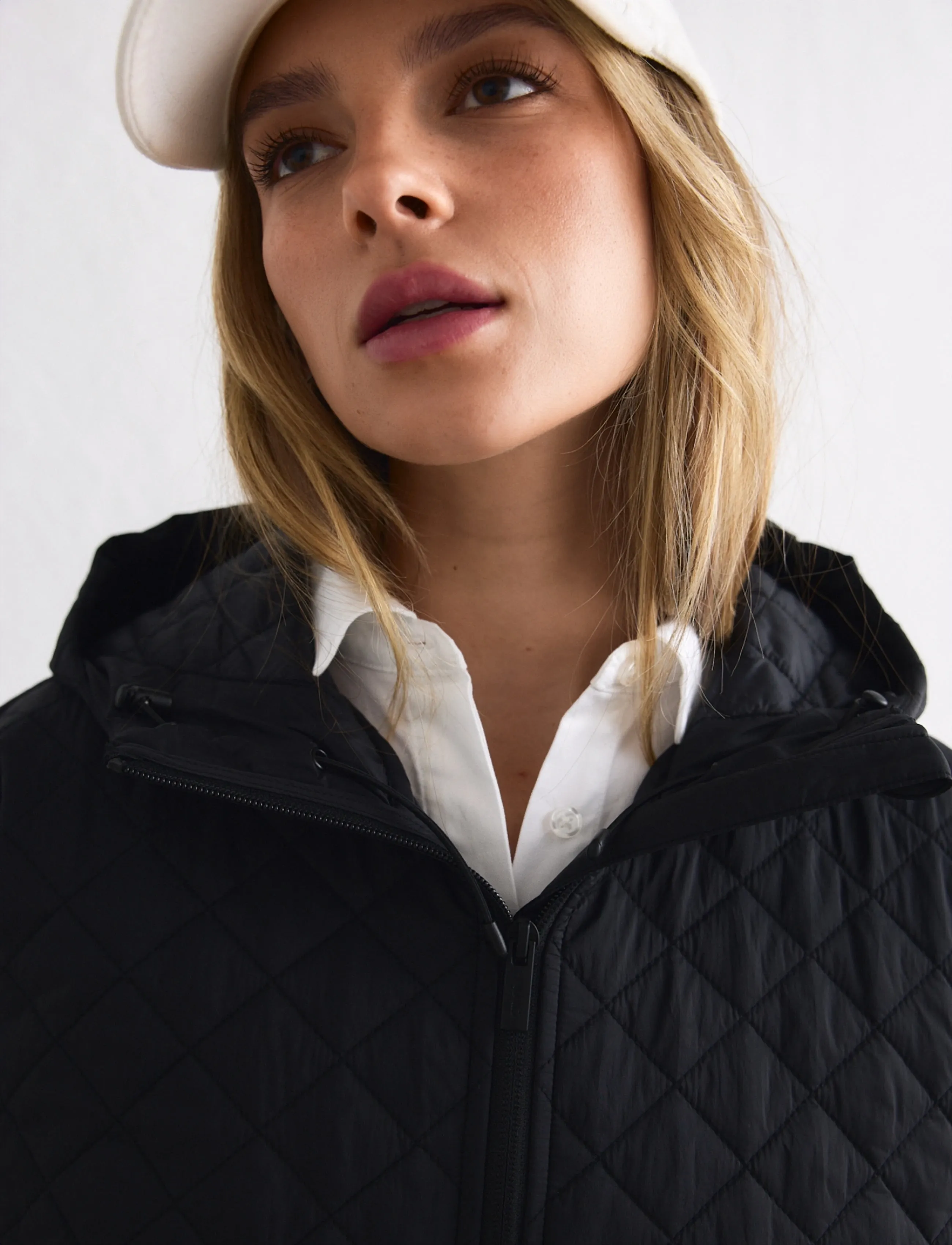 Aimn Cropped Quilted Anorak jackor dam – bild 5
