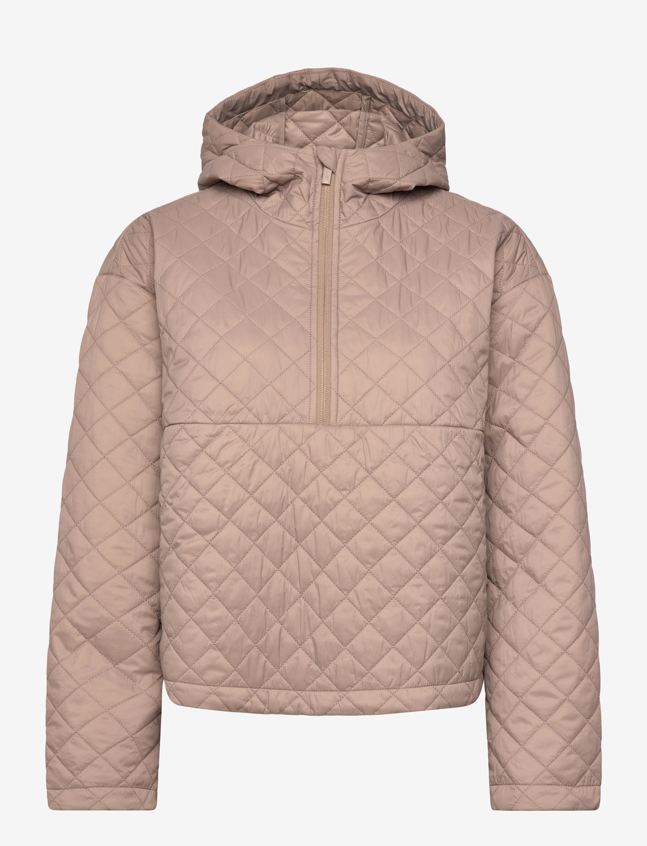 aim´n - Cropped Quilted Anorak - vinterjakker - espresso - 1