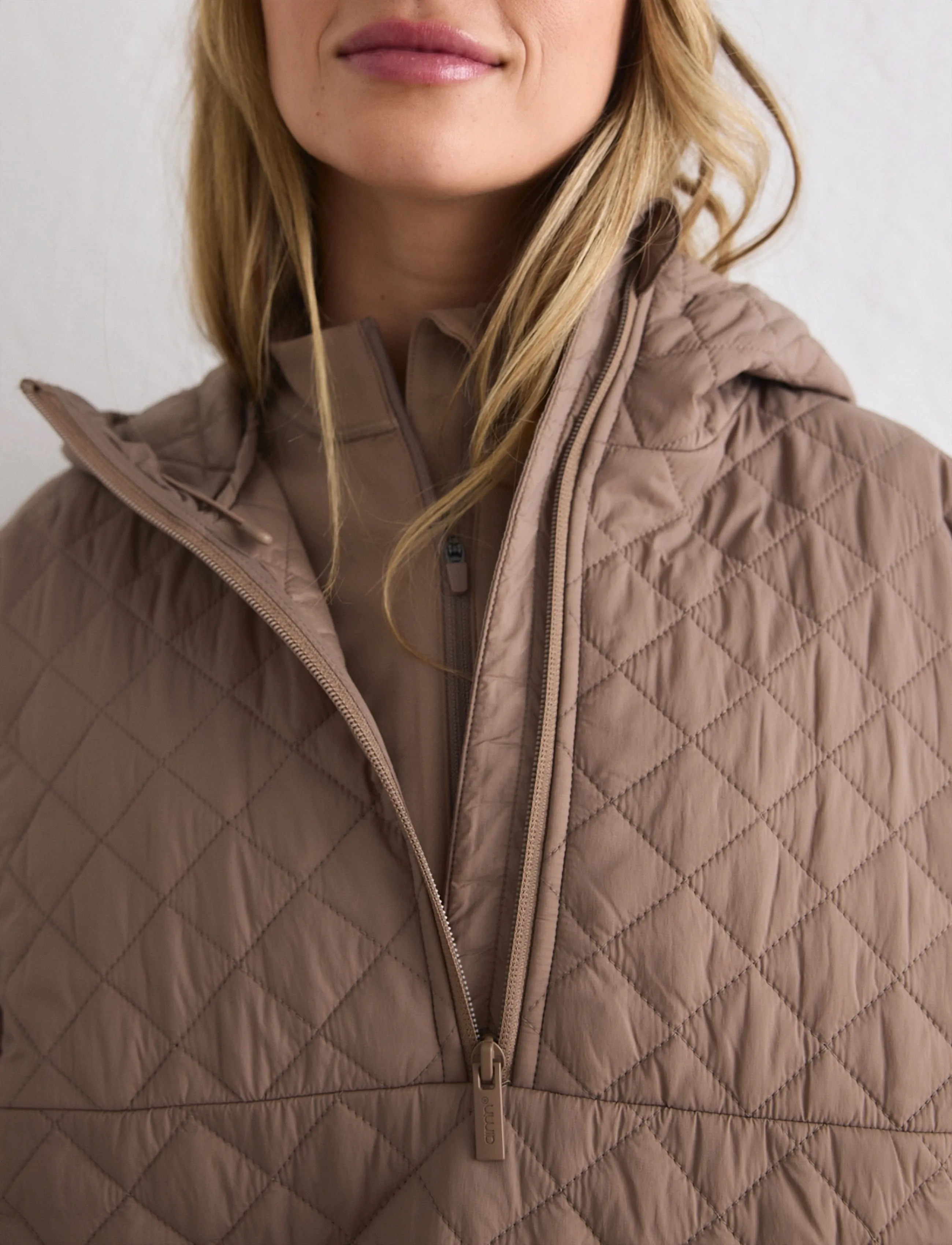 aim´n - Cropped Quilted Anorak - vinterjackor - espresso - 5