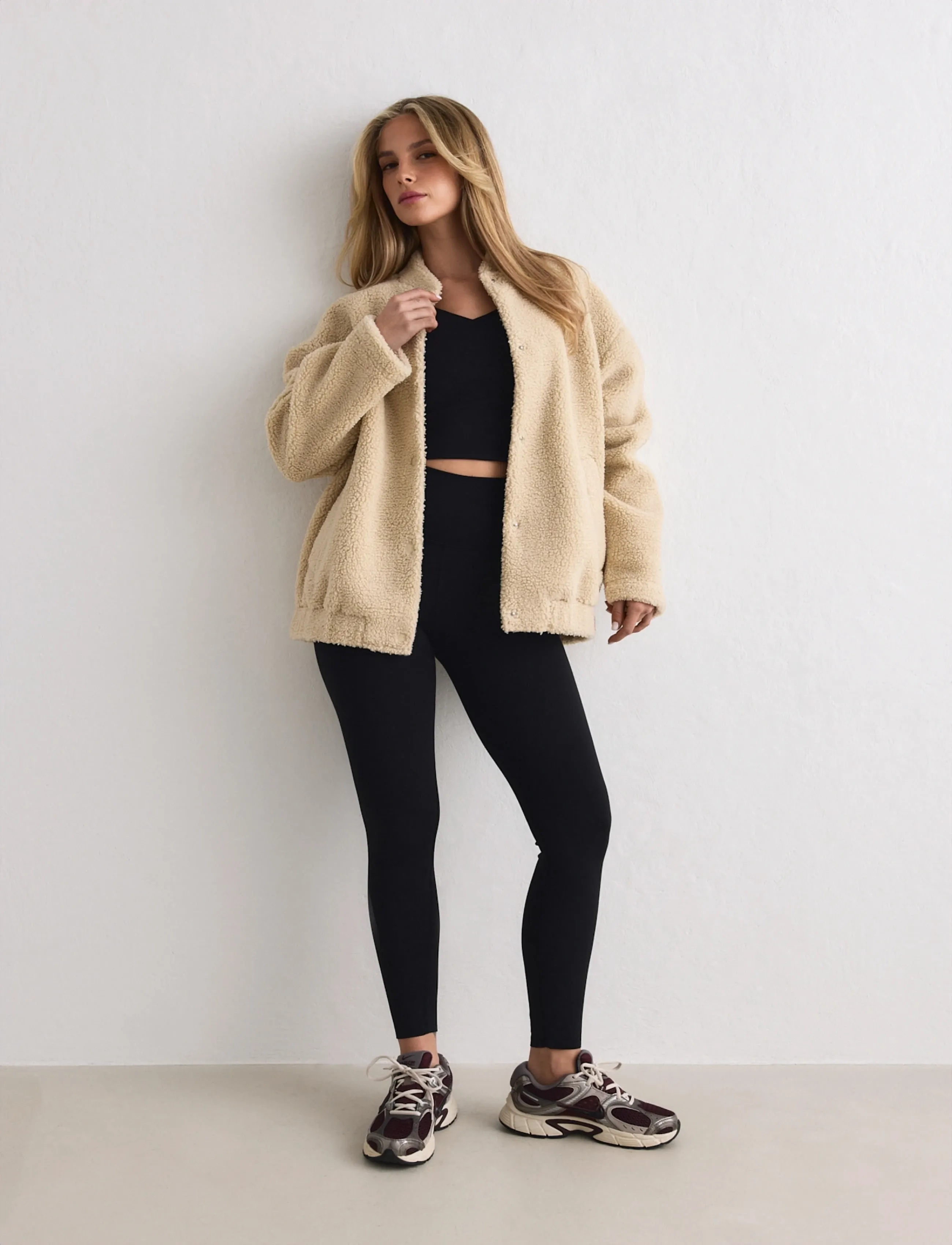 aim´n - Pile Coach Jacket - laisvalaikio striukės - cafe au lait - 3