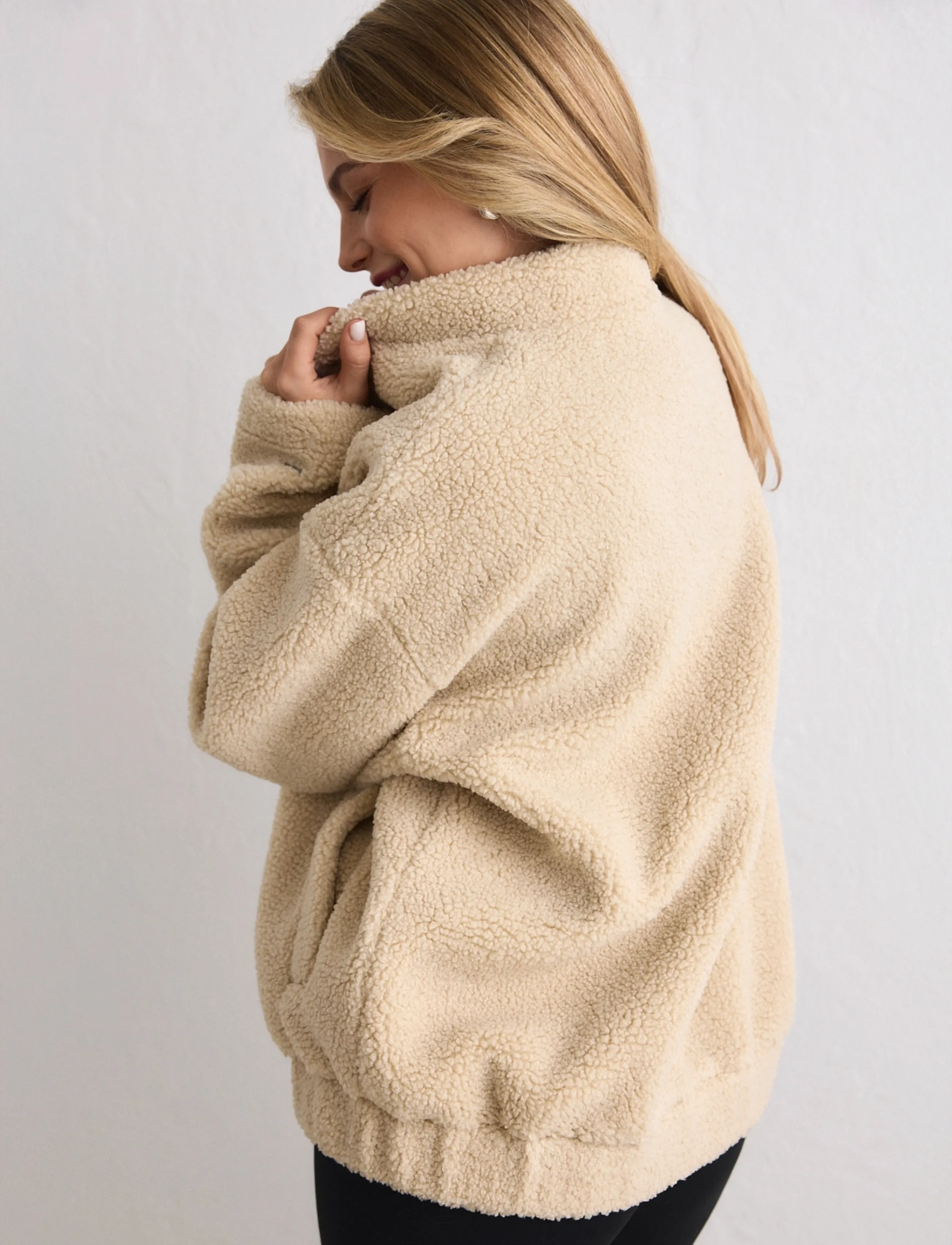 aim´n - Pile Coach Jacket - laisvalaikio striukės - cafe au lait - 5