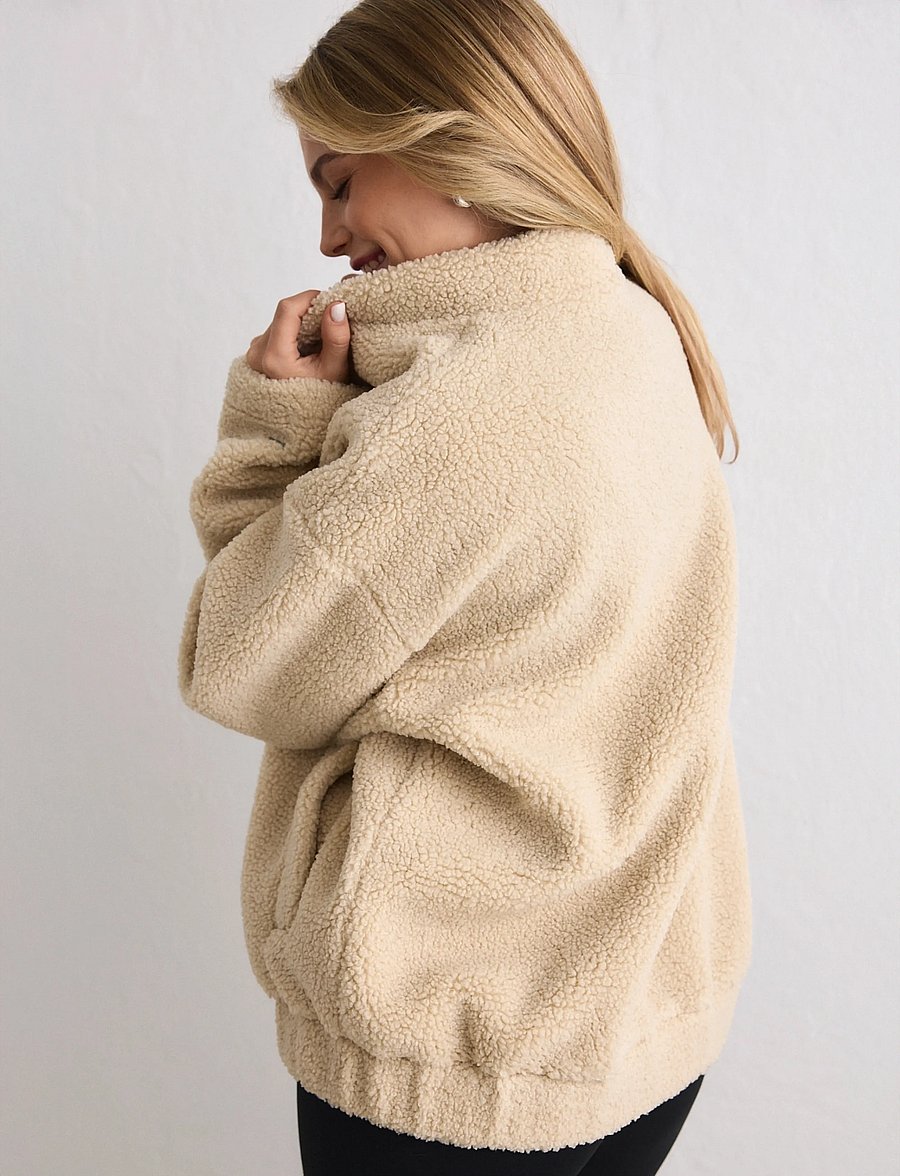 aim´n - Pile Coach Jacket - laisvalaikio striukės - cafe au lait - 5