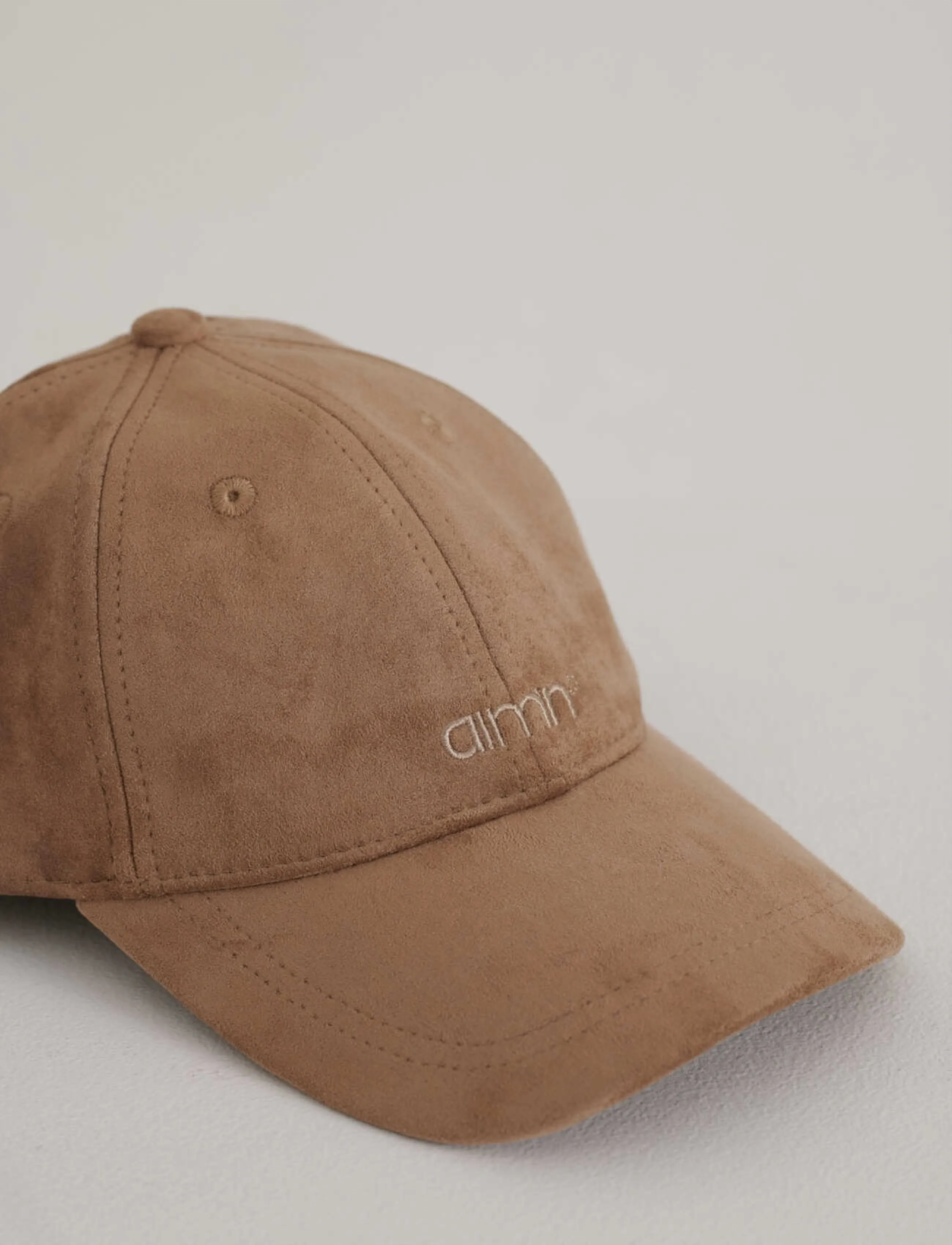 aim´n - Small Logo Suede Cap - luer & caps - espresso - 4