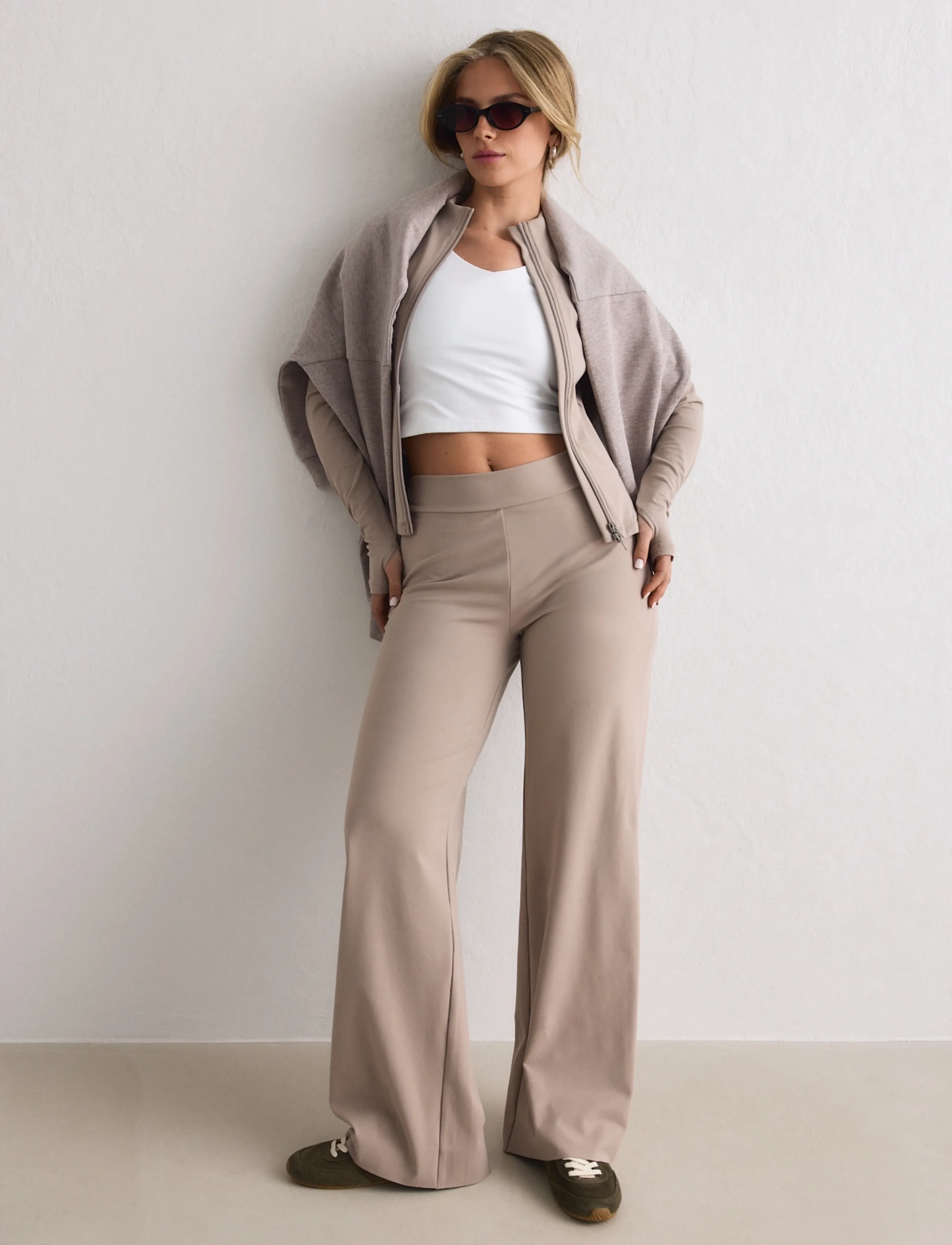 aim´n Sense Pants - Joggingbukser - DARK CLAY / beige