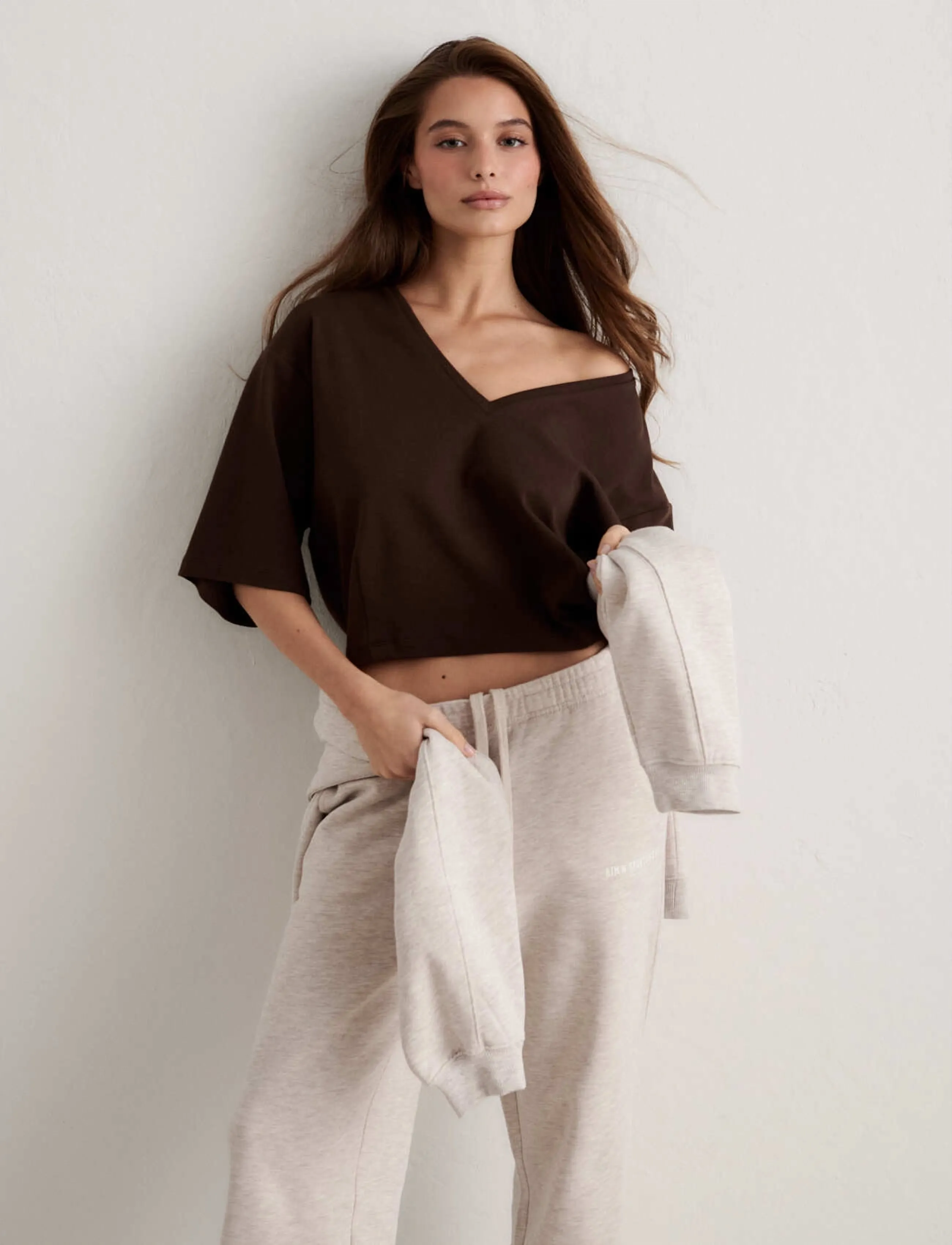 aim ́n Elevated T-Shirt, XS, Brown, Sports Overdele & T-shirts > Sport T-shirts, Dame