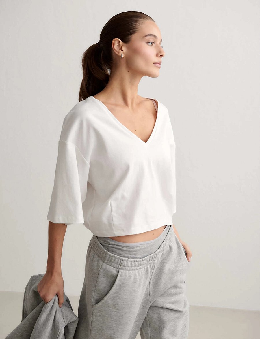 aim´n - Elevated T-shirt - t-shirts - white - 4