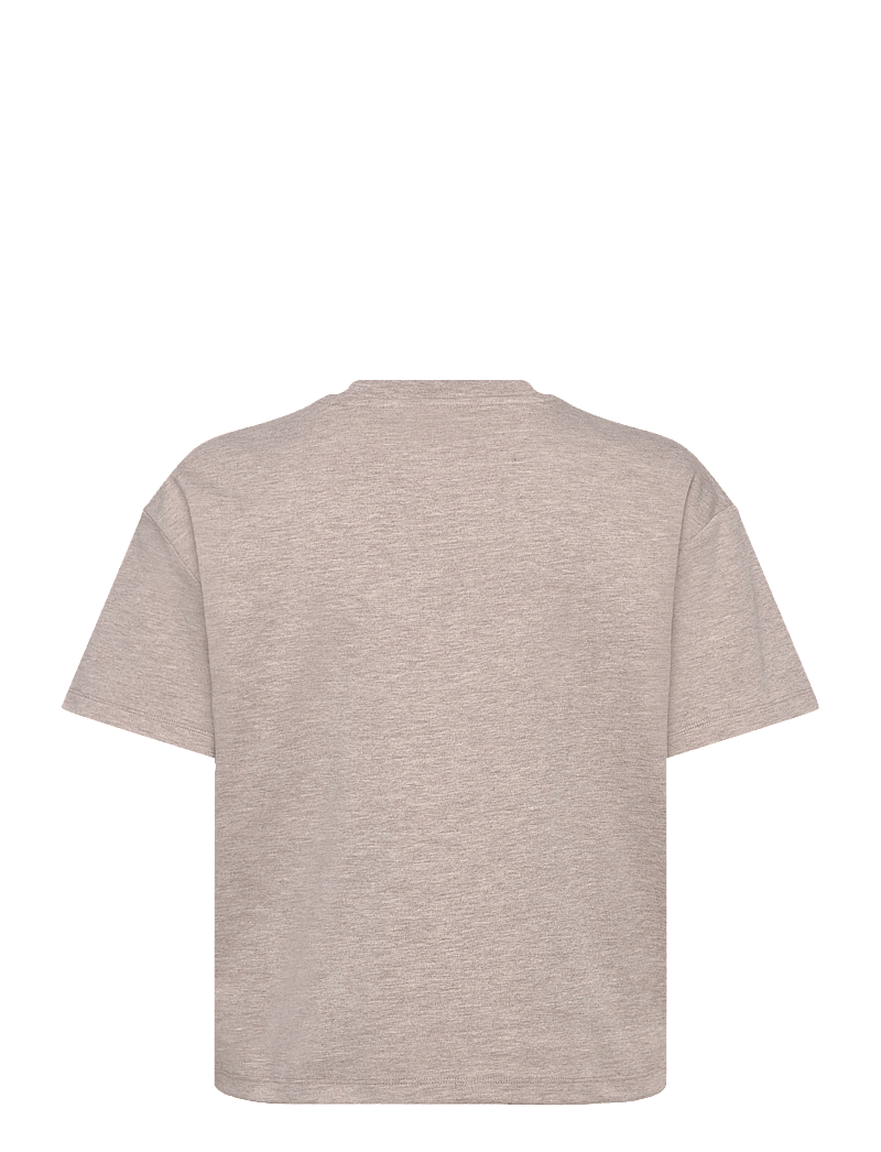 aim´n - Script Boxy T-shirt - t-shirts - espresso melange - 2