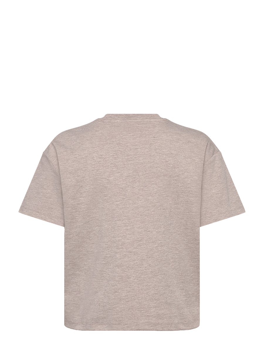 aim´n - Script Boxy T-shirt - t-shirts - espresso melange - 2
