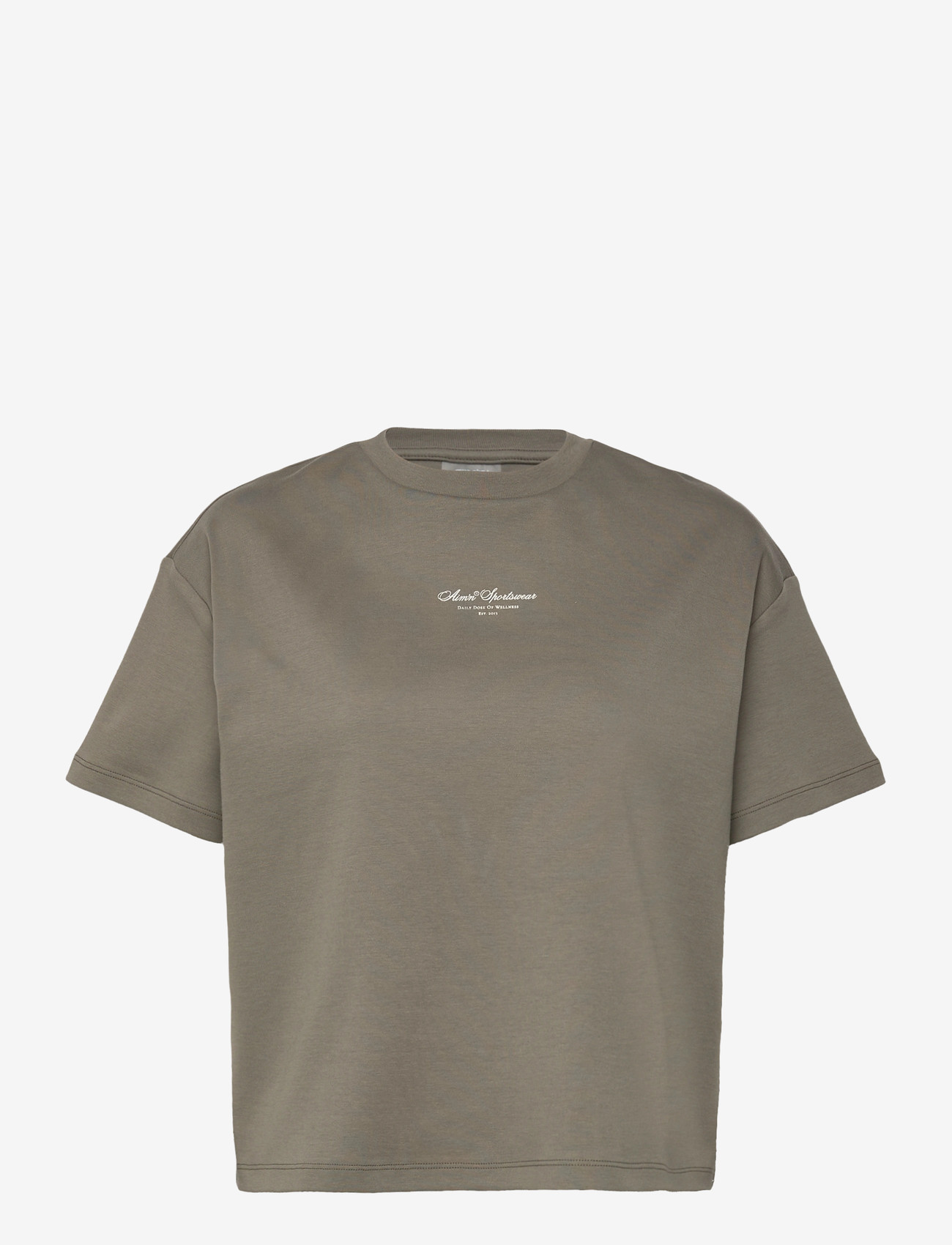 aim´n - Script Boxy T-shirt - t-shirts - ivy - 1
