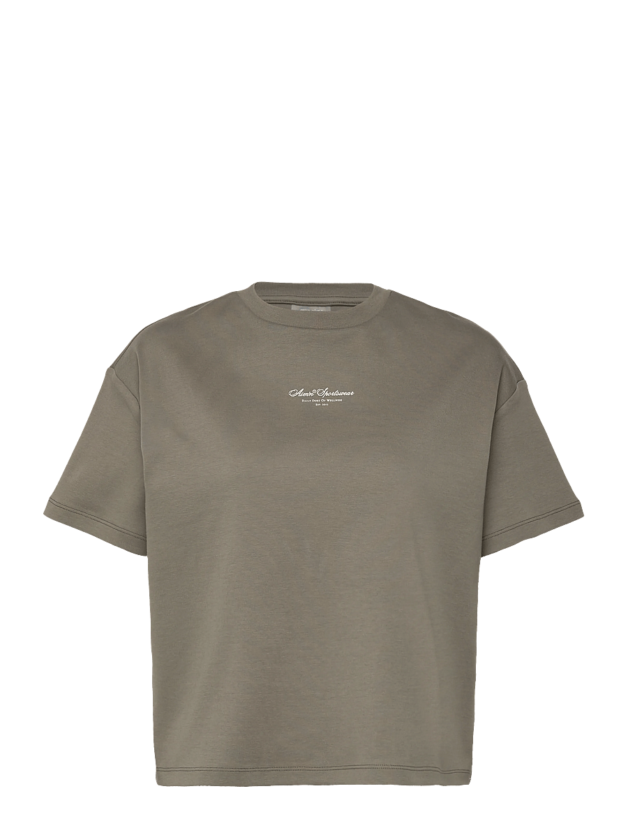 aim´n - Script Boxy T-shirt - t-shirts - ivy - 1