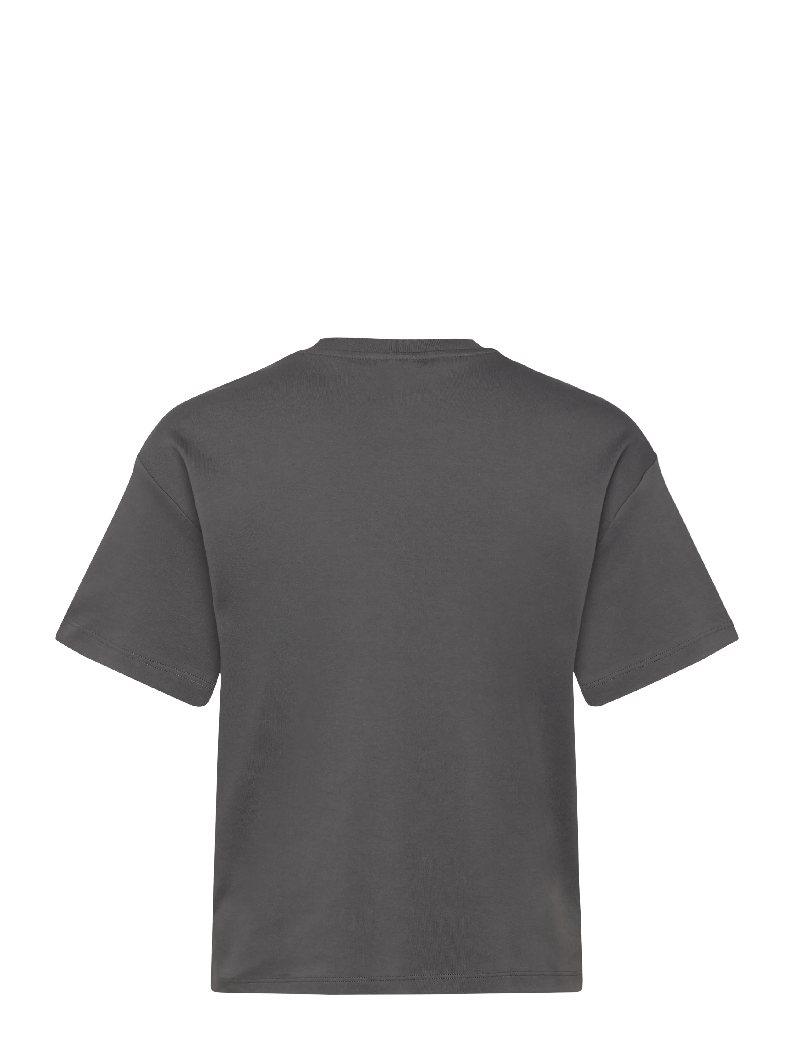 aim´n - Script Boxy T-shirt - t-shirts - shadow grey - 2