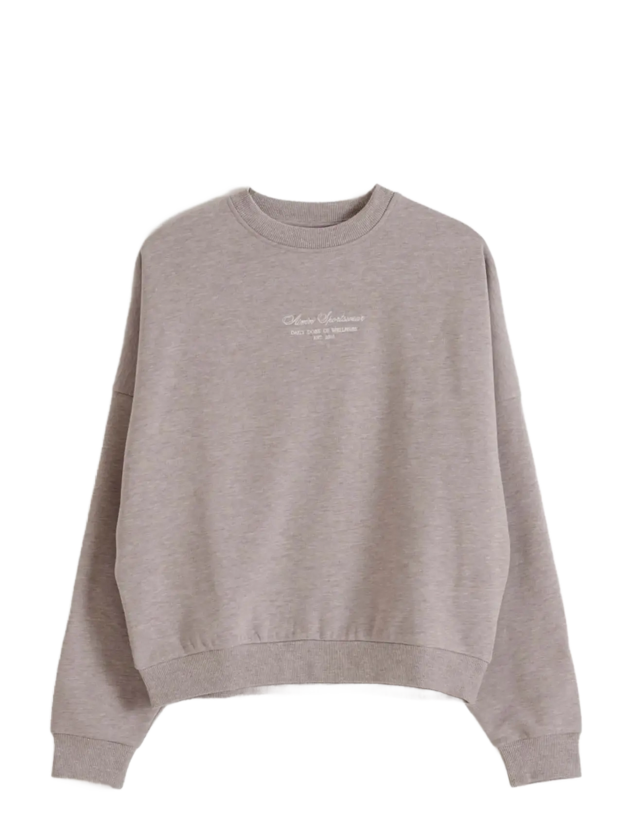 aim´n Script Sweatshirt - Kläder - ESPRESSO MELANGE / beige