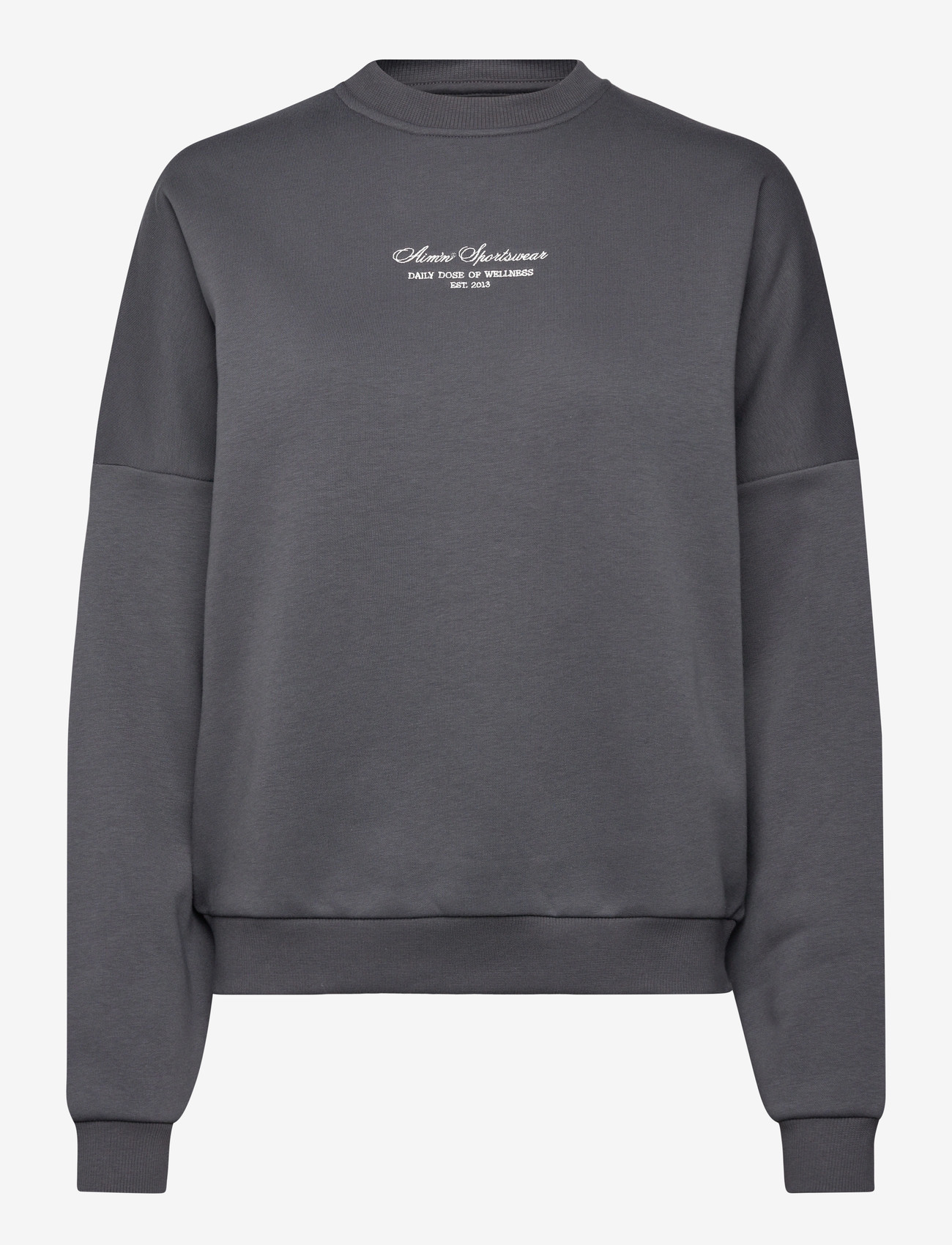 aim´n - Script Sweatshirt - dressipluusid - shadow grey - 1