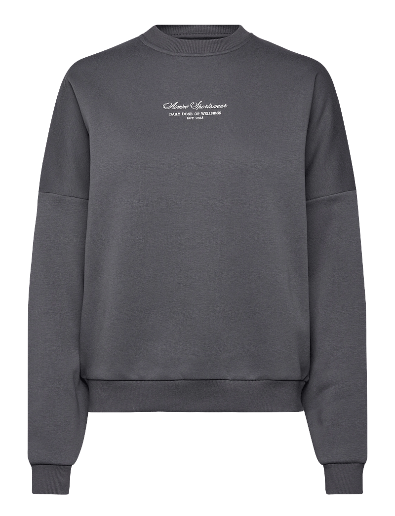 aim´n - Script Sweatshirt - dressipluusid - shadow grey - 1