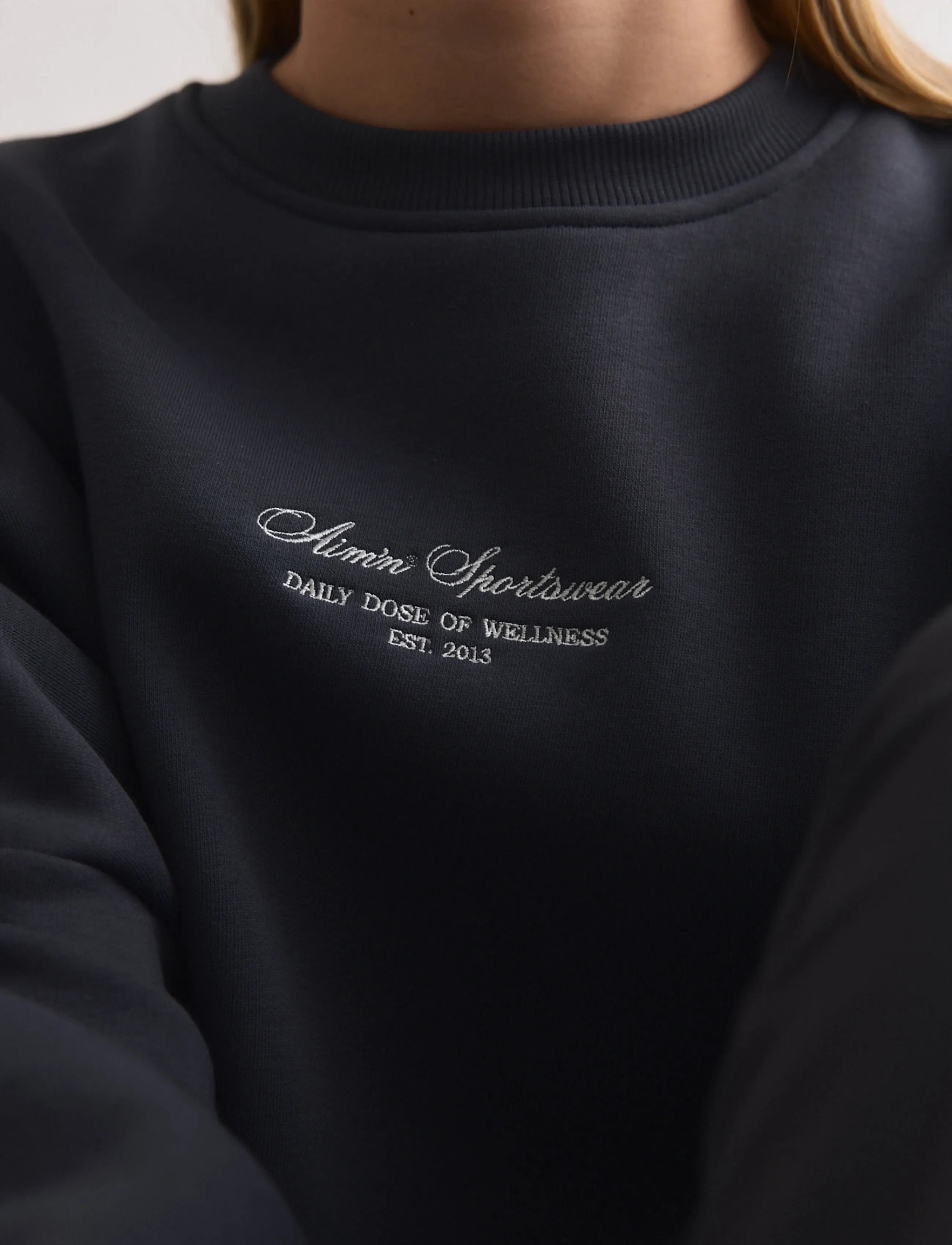 aim´n - Script Sweatshirt - oberteile - shadow grey - 3