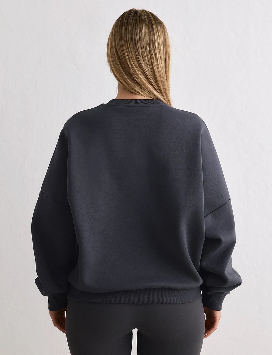 aim´n - Script Sweatshirt - oberteile - shadow grey - 4