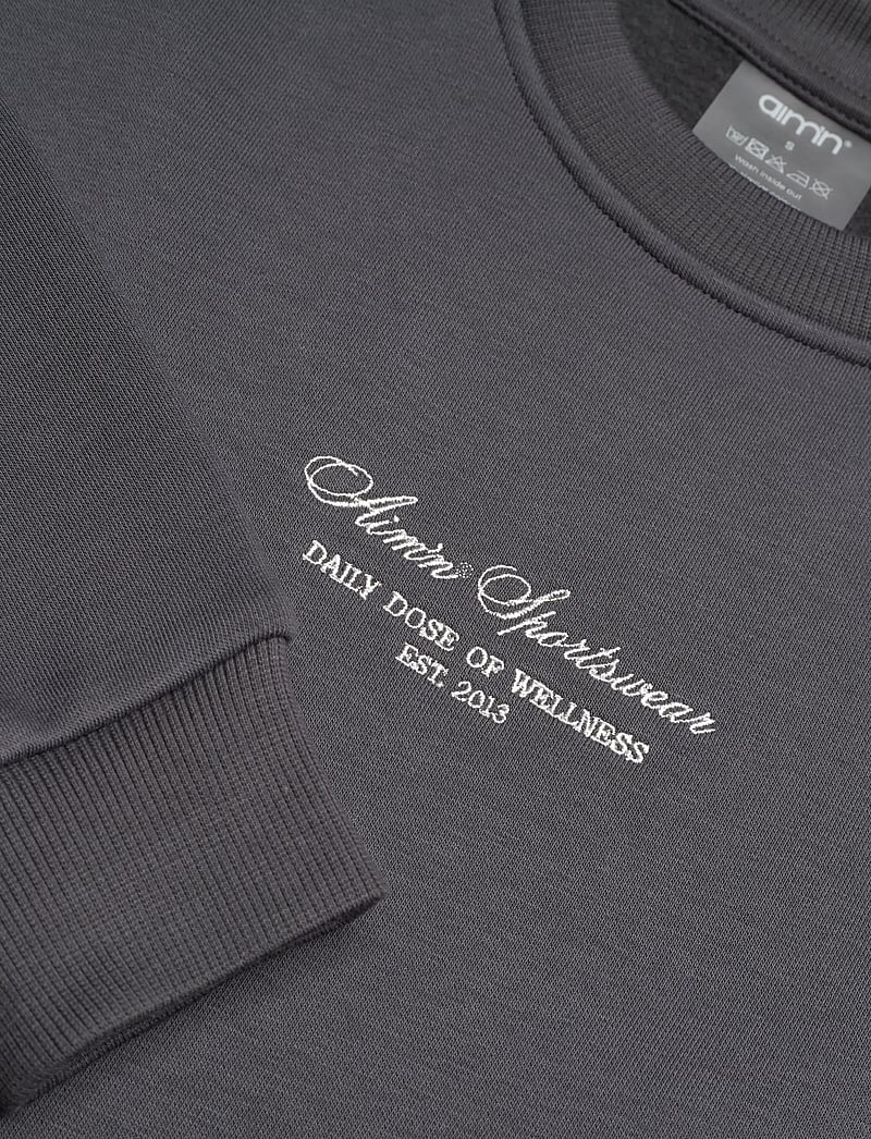aim´n - Script Sweatshirt - dressipluusid - shadow grey - 5