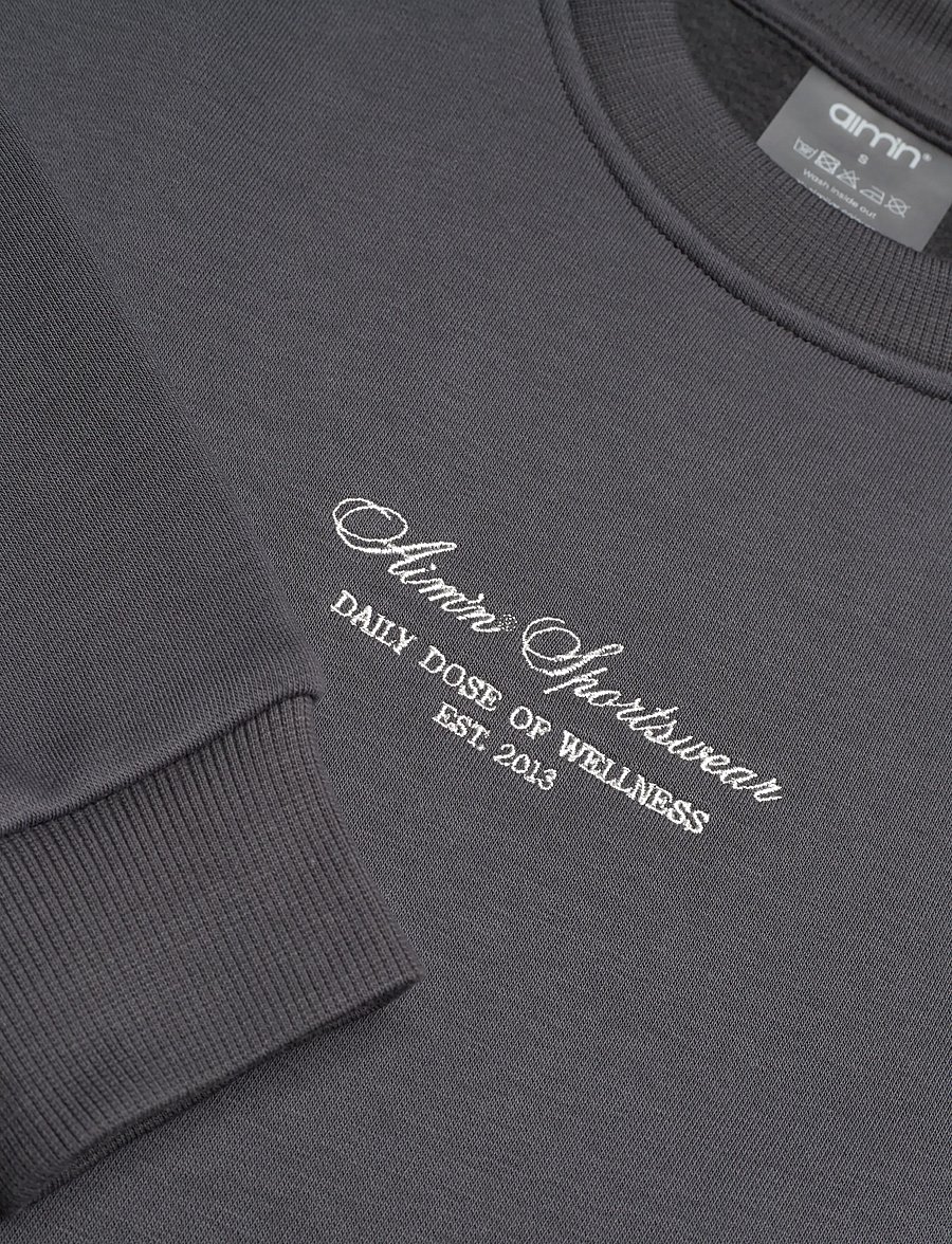 aim´n - Script Sweatshirt - oberteile - shadow grey - 5