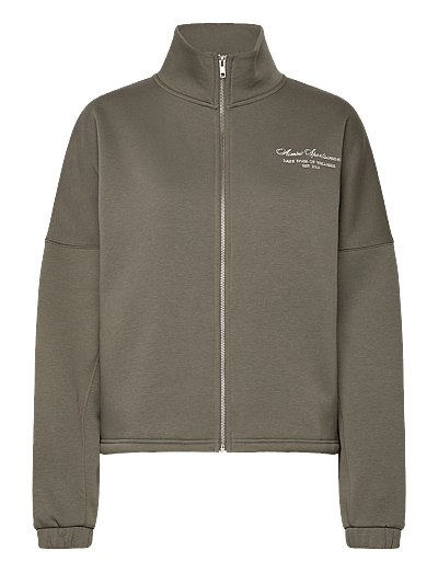 aim´n Script Zip Jacket - Oberteile - IVY / khaki/green