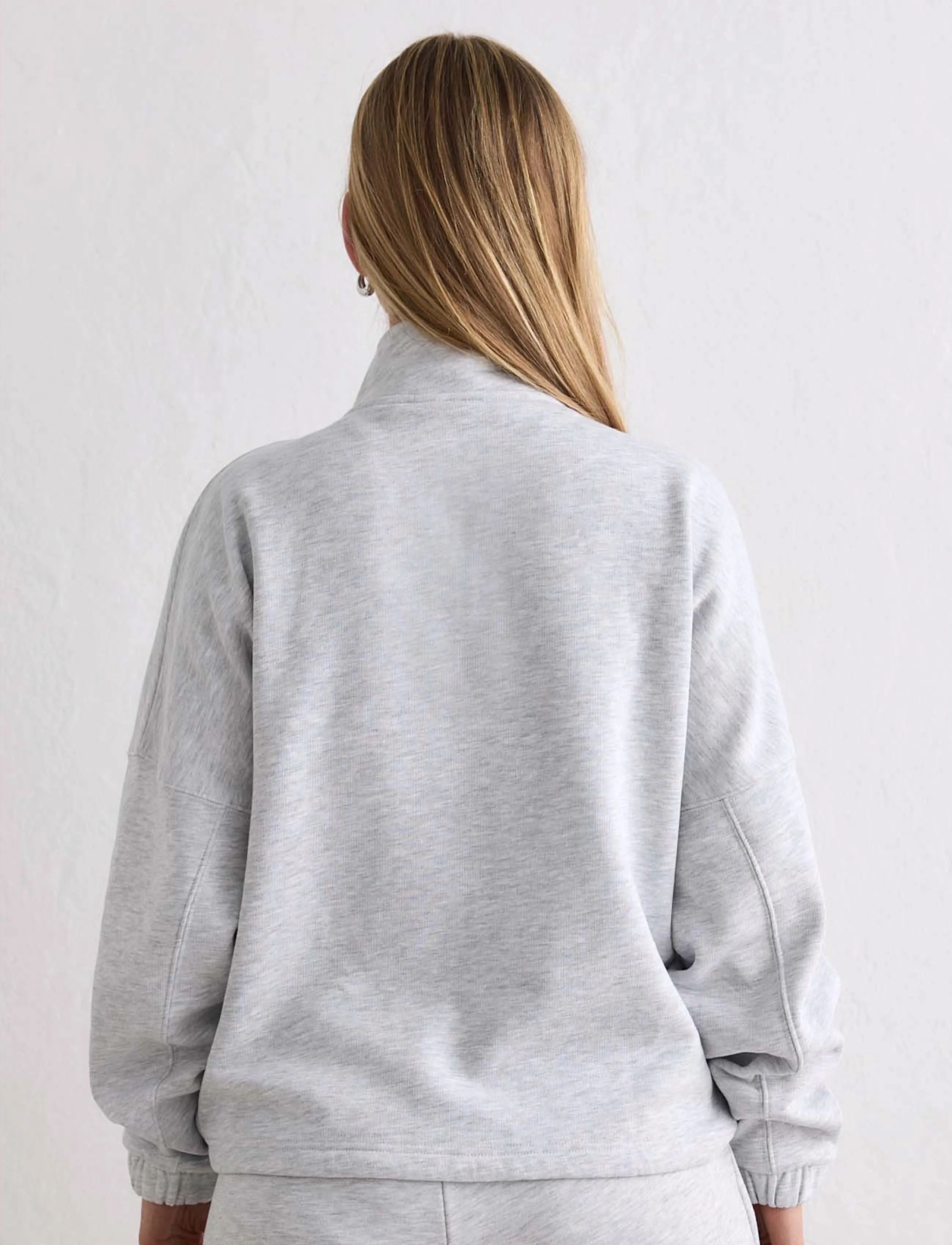 aim´n - Script Zip Jacket - Överdelar - light grey melange - 4