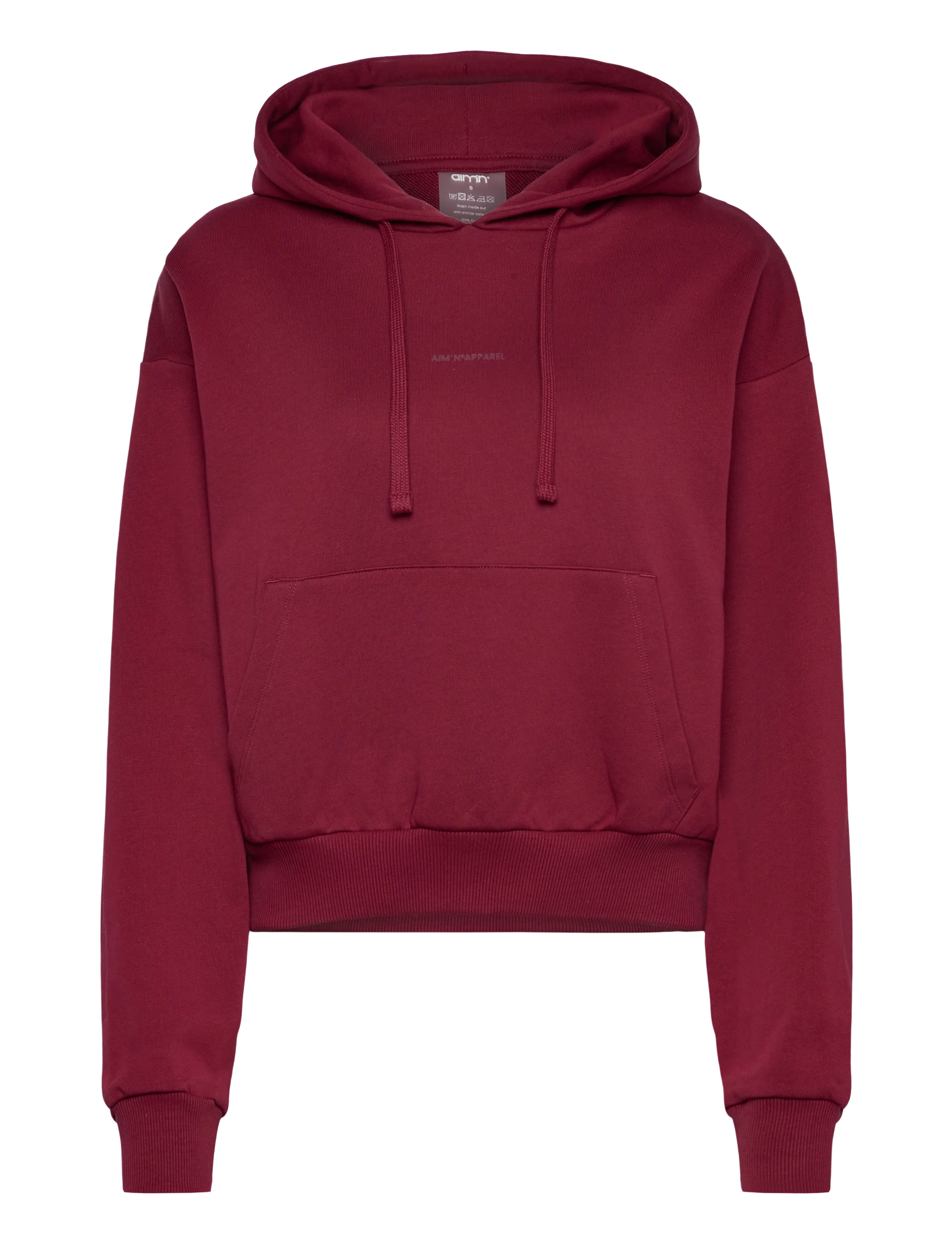 aim´n Apparel Chunky Terry Hood - Kapuutsiga dressipluusid - RUBY / burgundy
