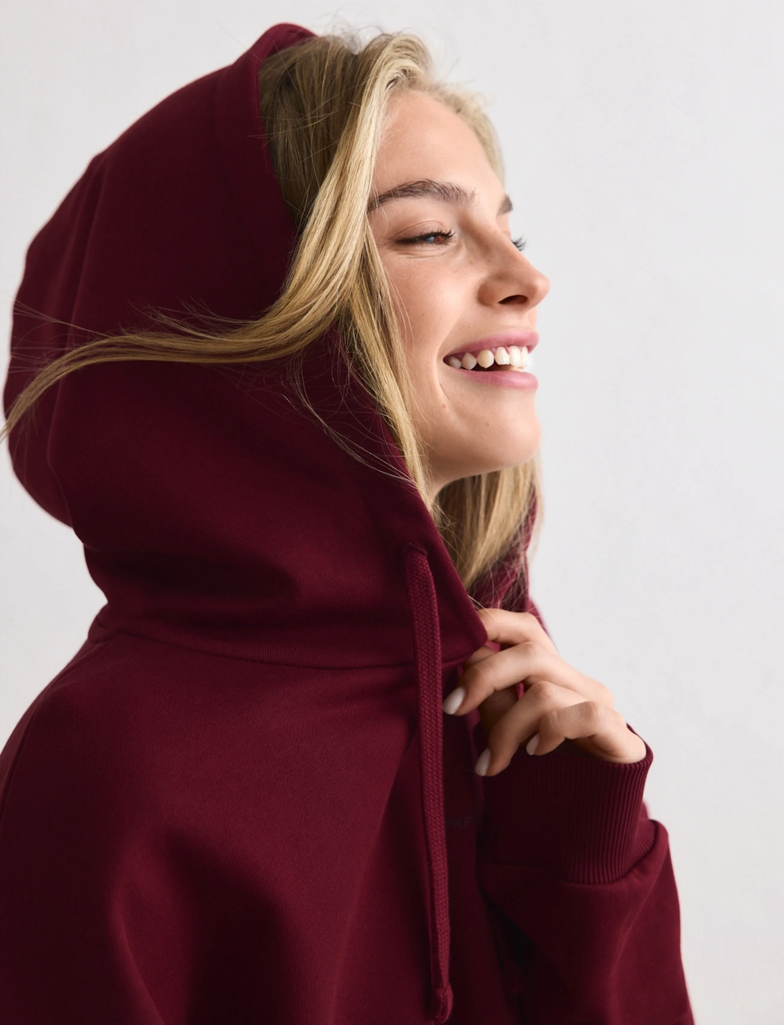 aim´n - Apparel Chunky Terry Hood - tops - ruby - 4