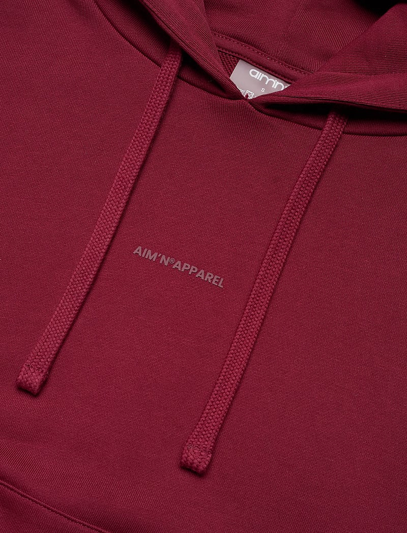 aim´n - Apparel Chunky Terry Hood - dressipluusid ja pusad - ruby - 2