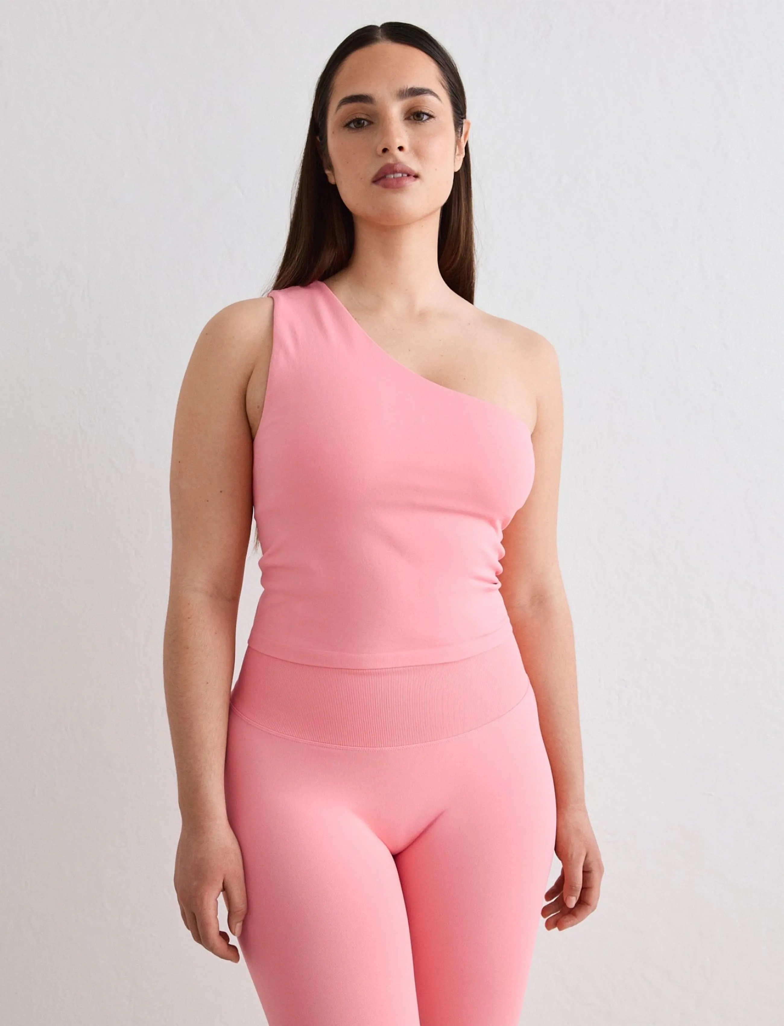 aim ́n Shape Seamless One Shoulder Bralette, Kvinder, One Shoulder Bralette, Pink, Str: M